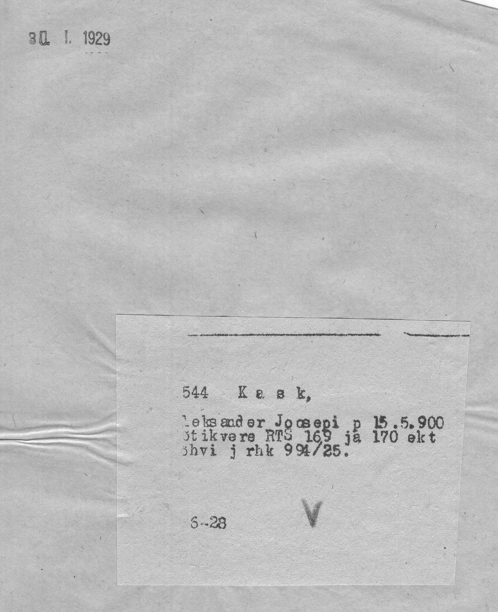 Kask, Aleksander, Joosep