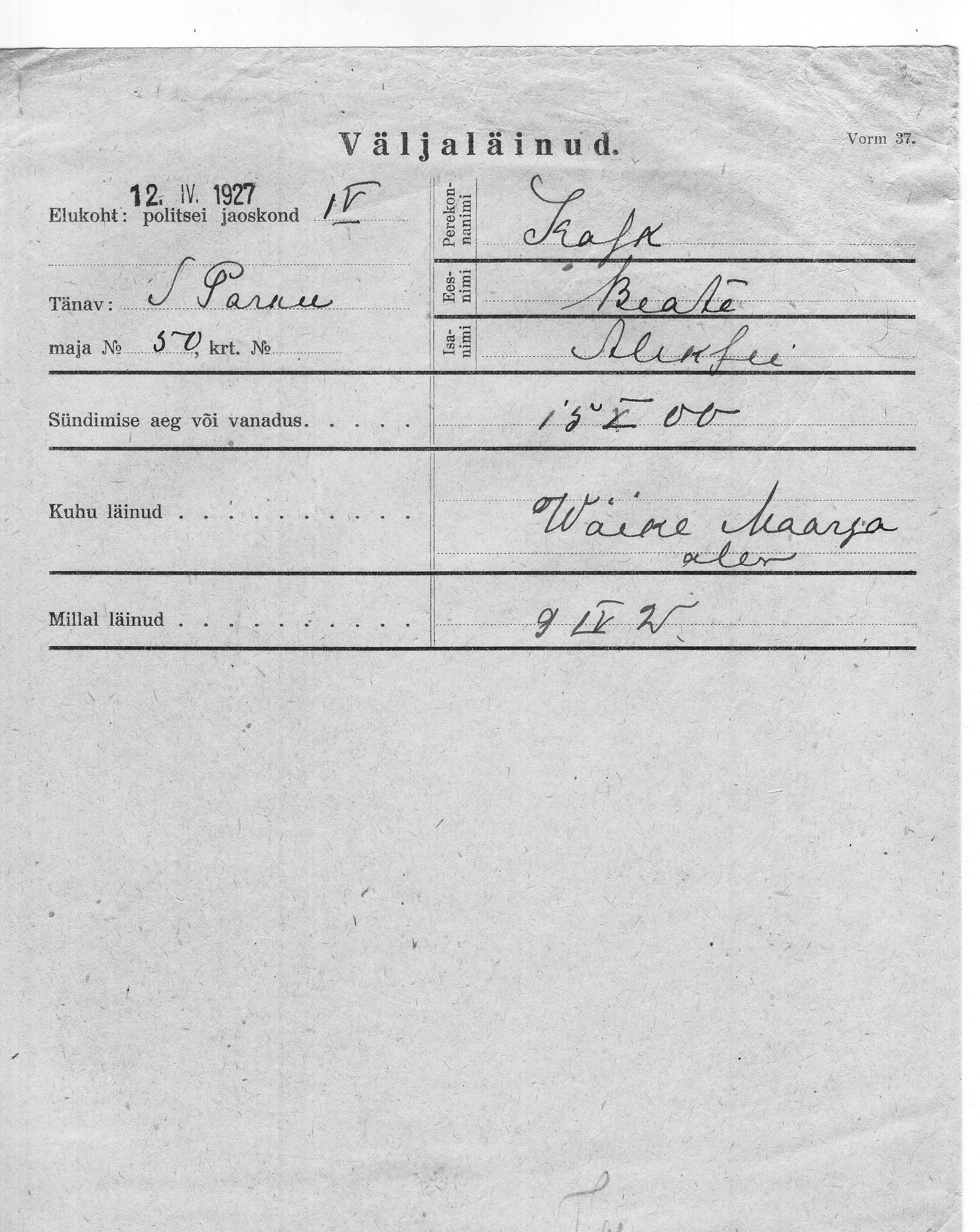 Kask, Beate, Aleksei