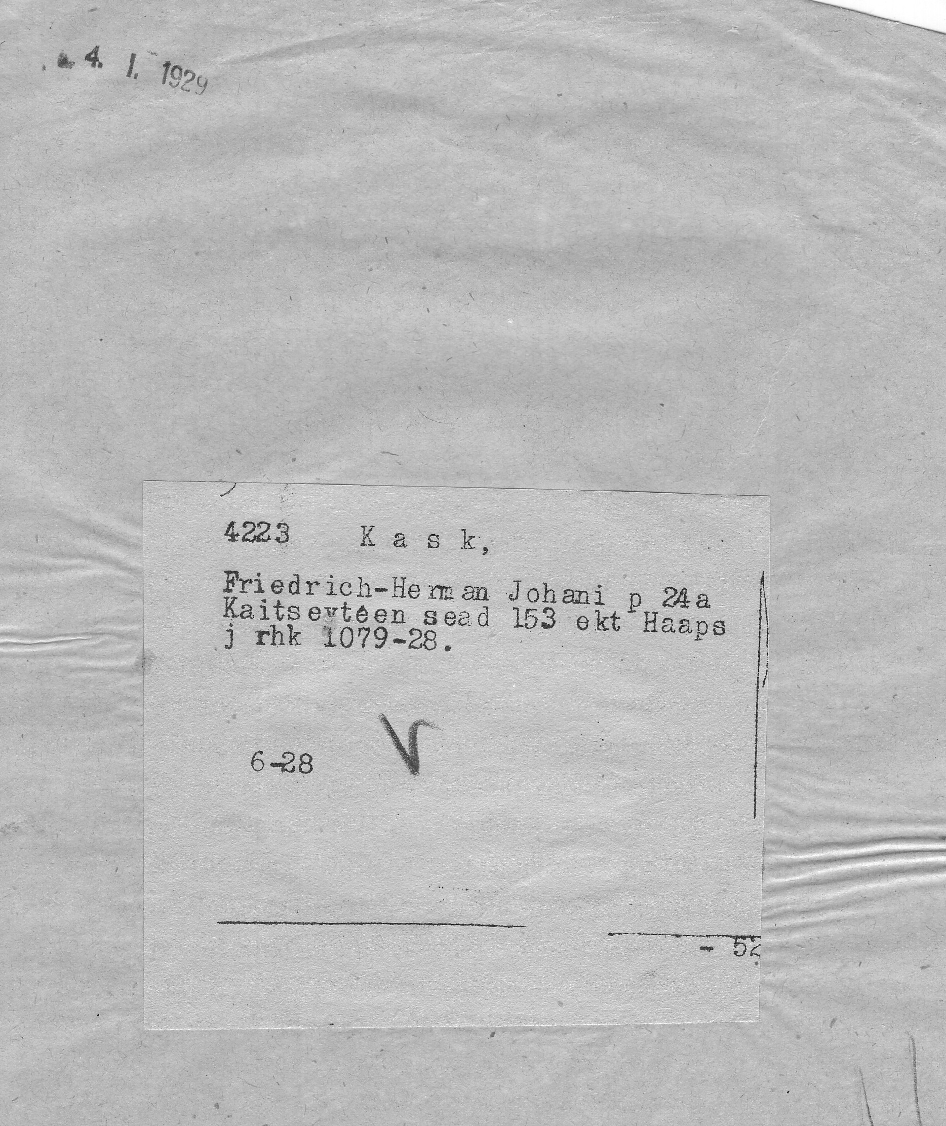 Kask, Friedrich, Herman