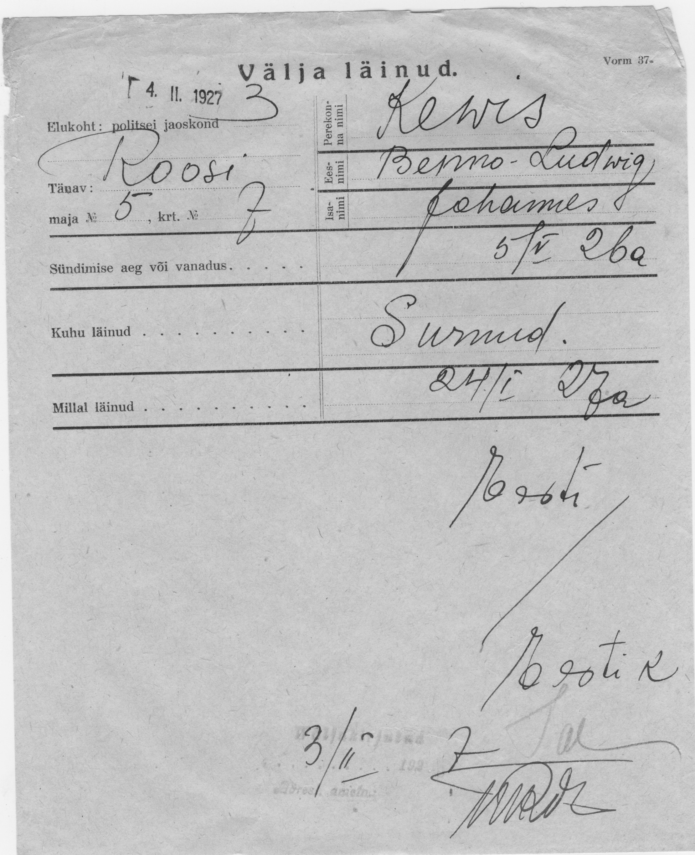 Kevis, Benno, Ludvig