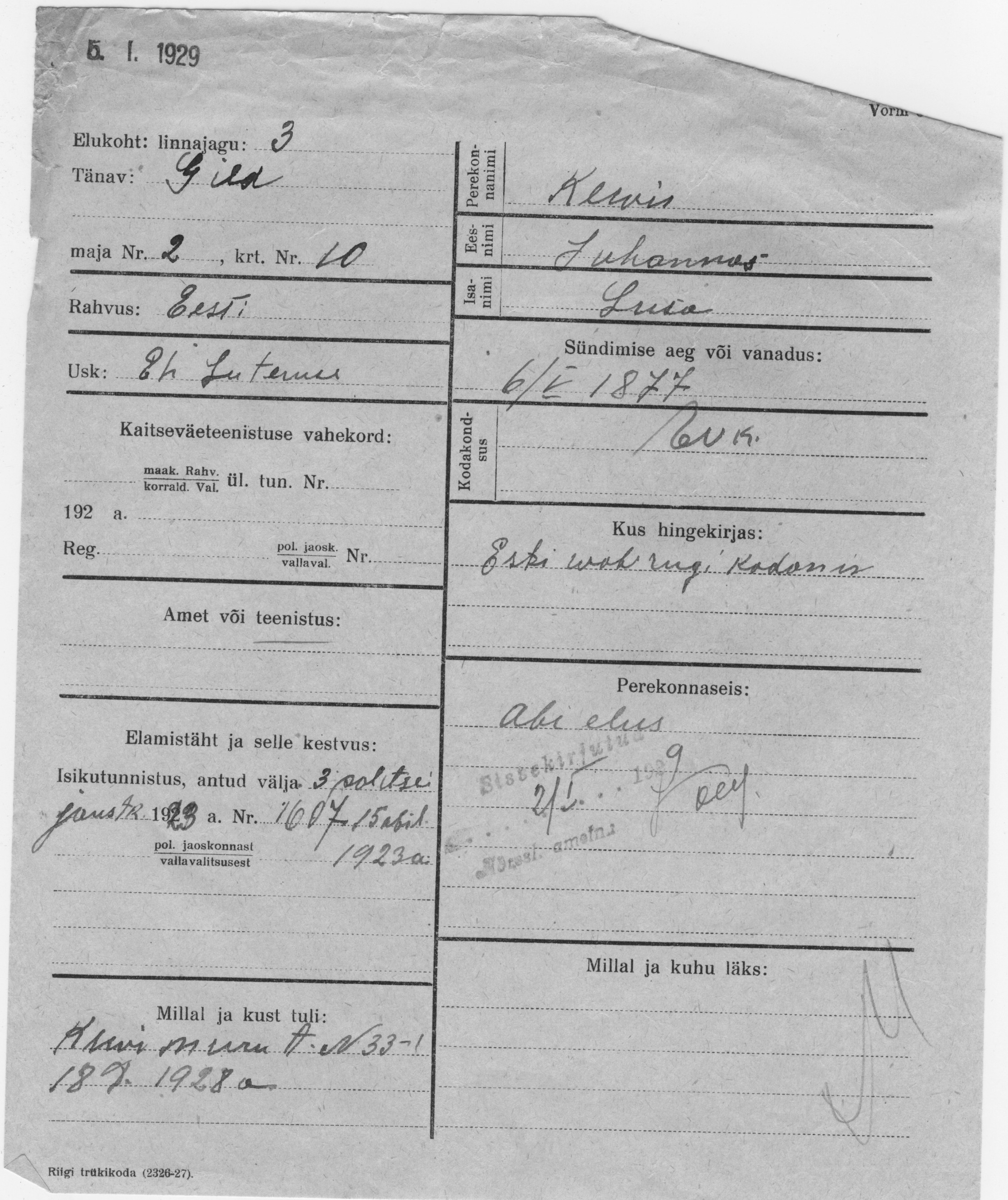 Kevis, Johannes, Juha