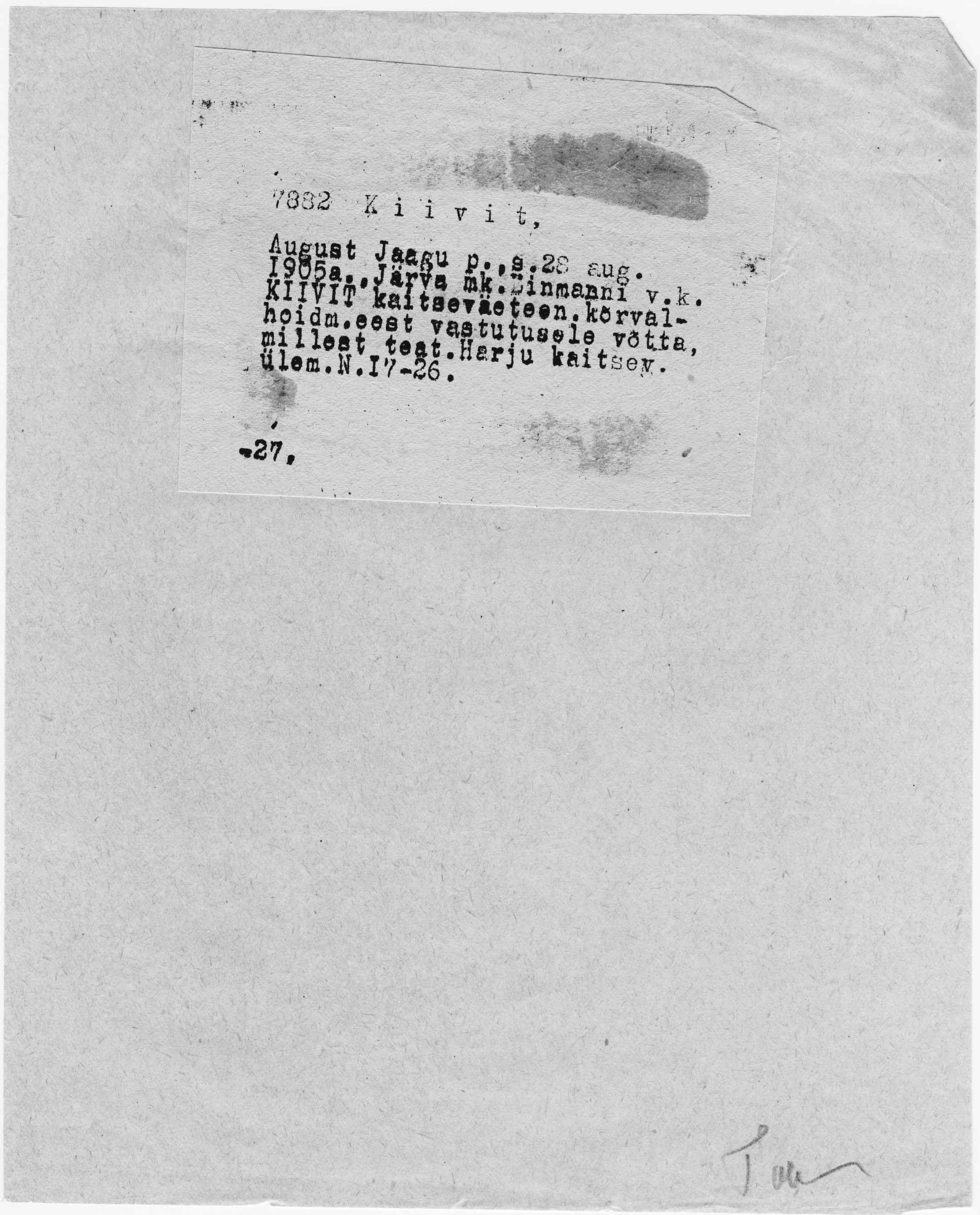 Kiivit, August, Jaak