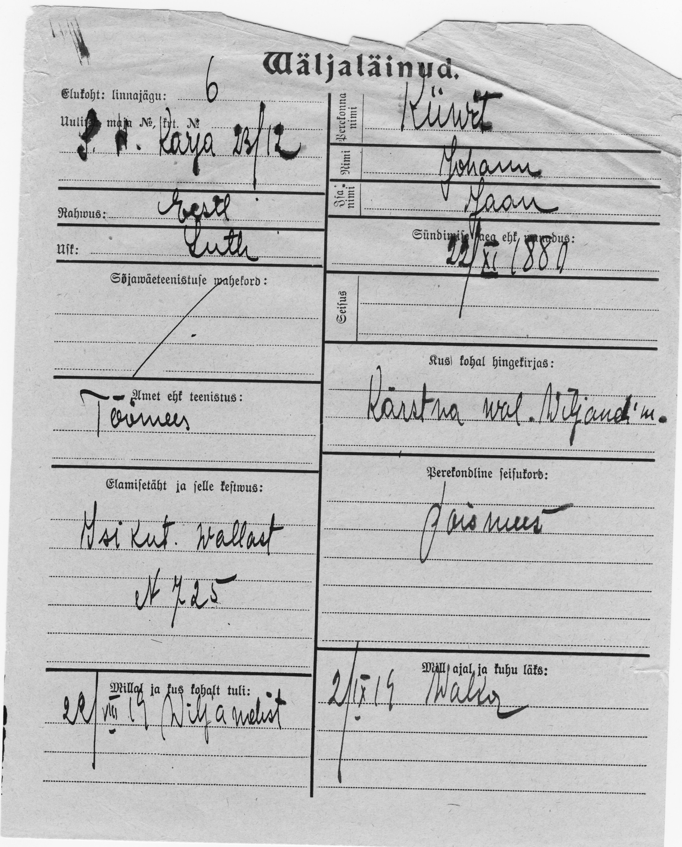 Kiivit, Johann, Jaan