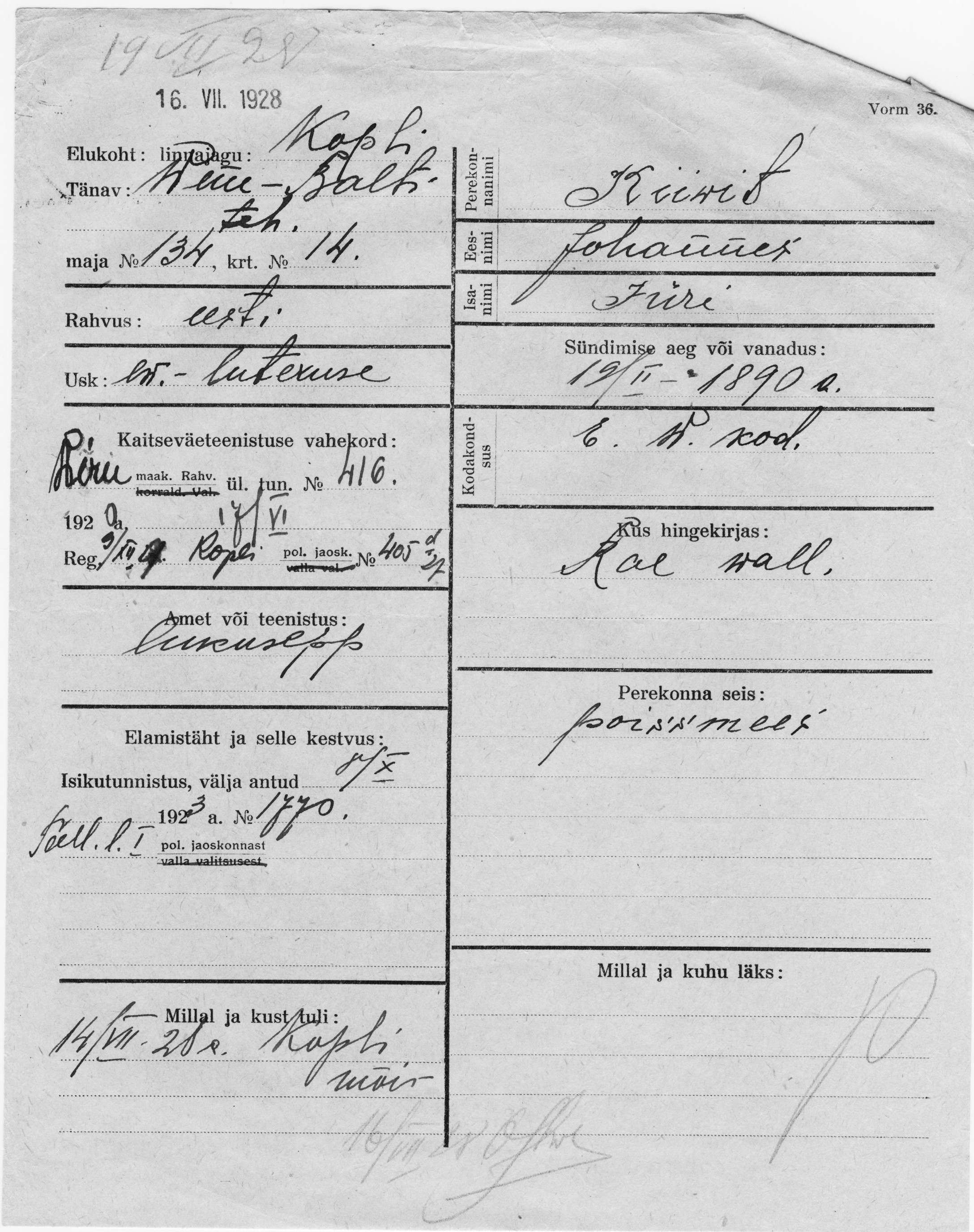 Kiivit, Johannes, Jüri