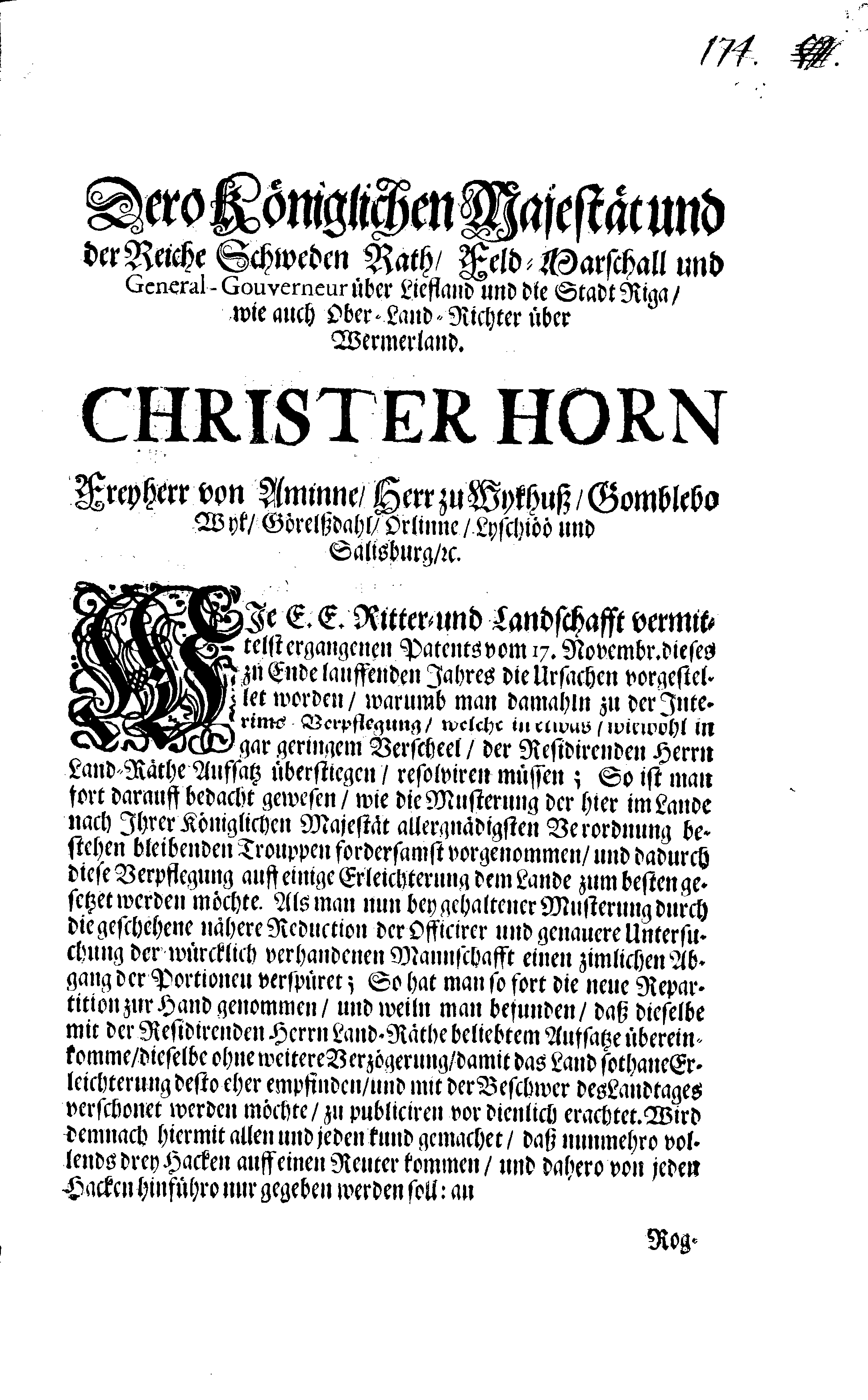 [Christer Horni korraldus]