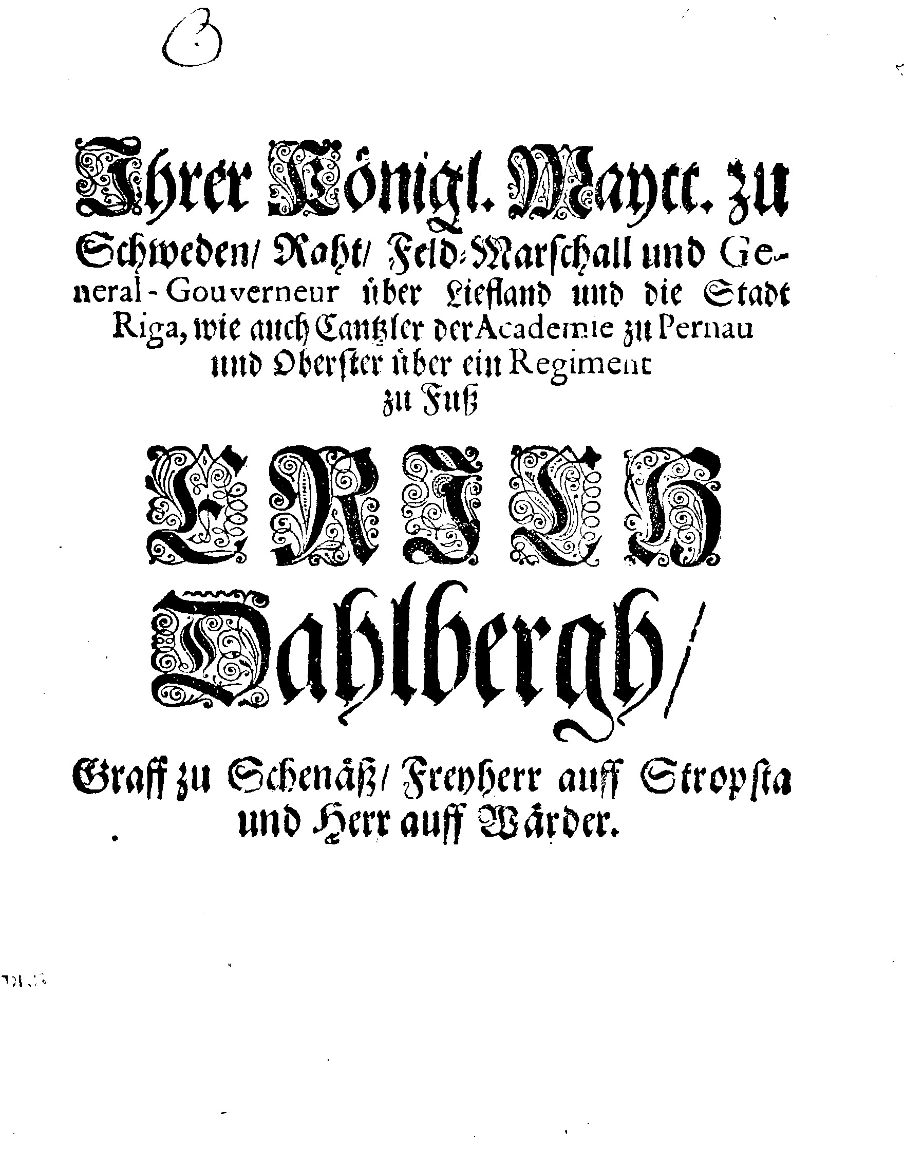 [Erik Dahlberghi korraldus]