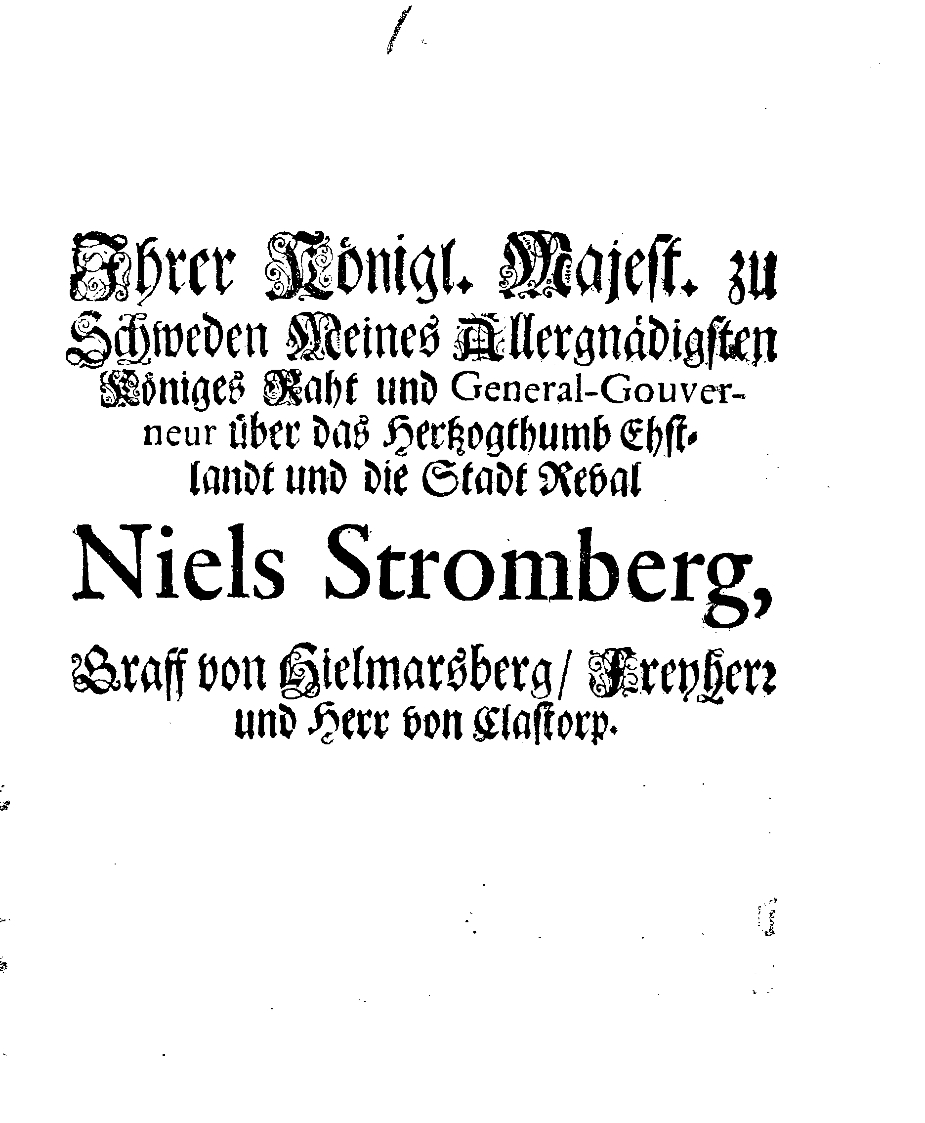 [Nils Strombergi korraldus]