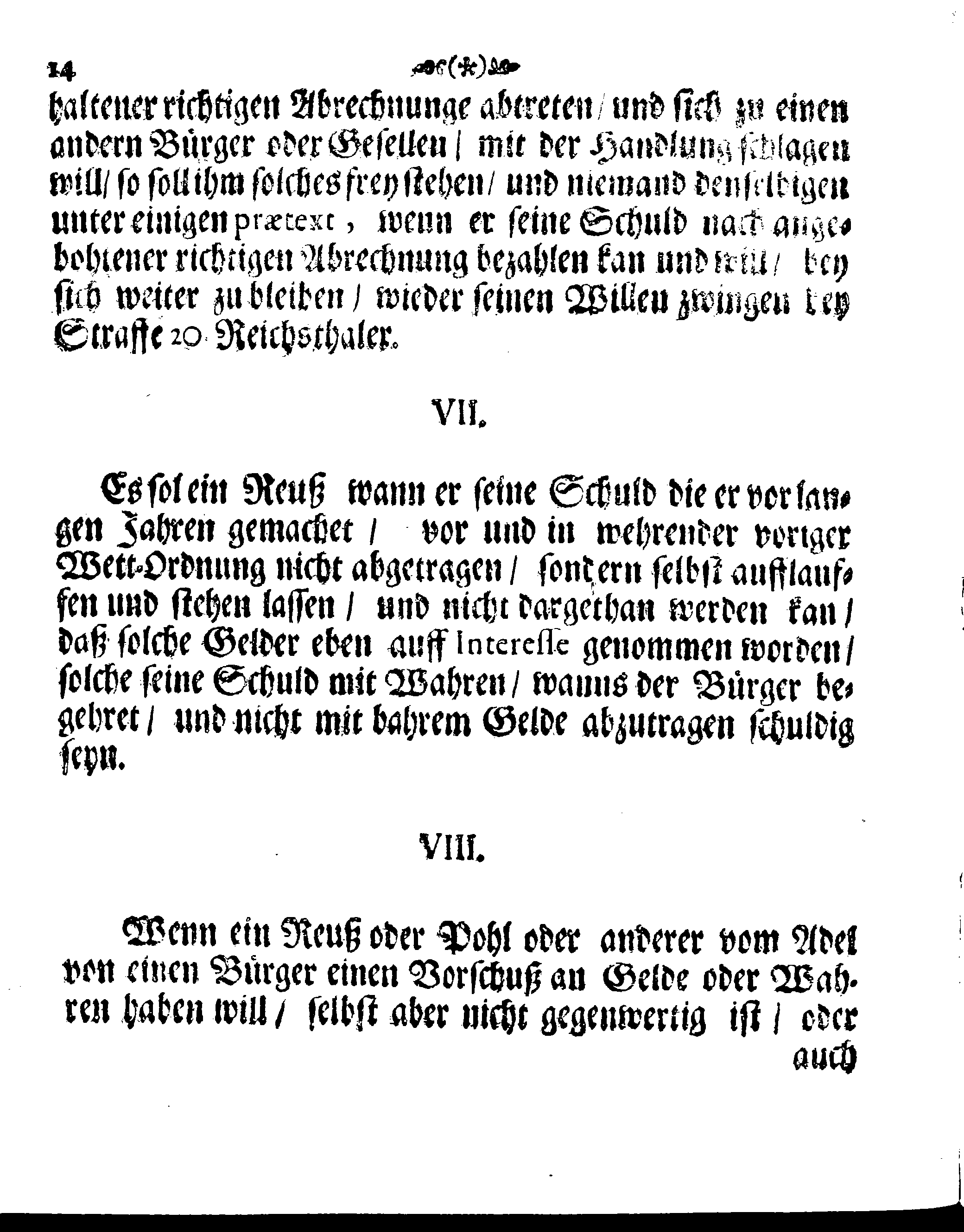 Ihrer Königl. Majest. Neu vermehrte und confirmirte Wette-Ordnung Dero Stadt Riga