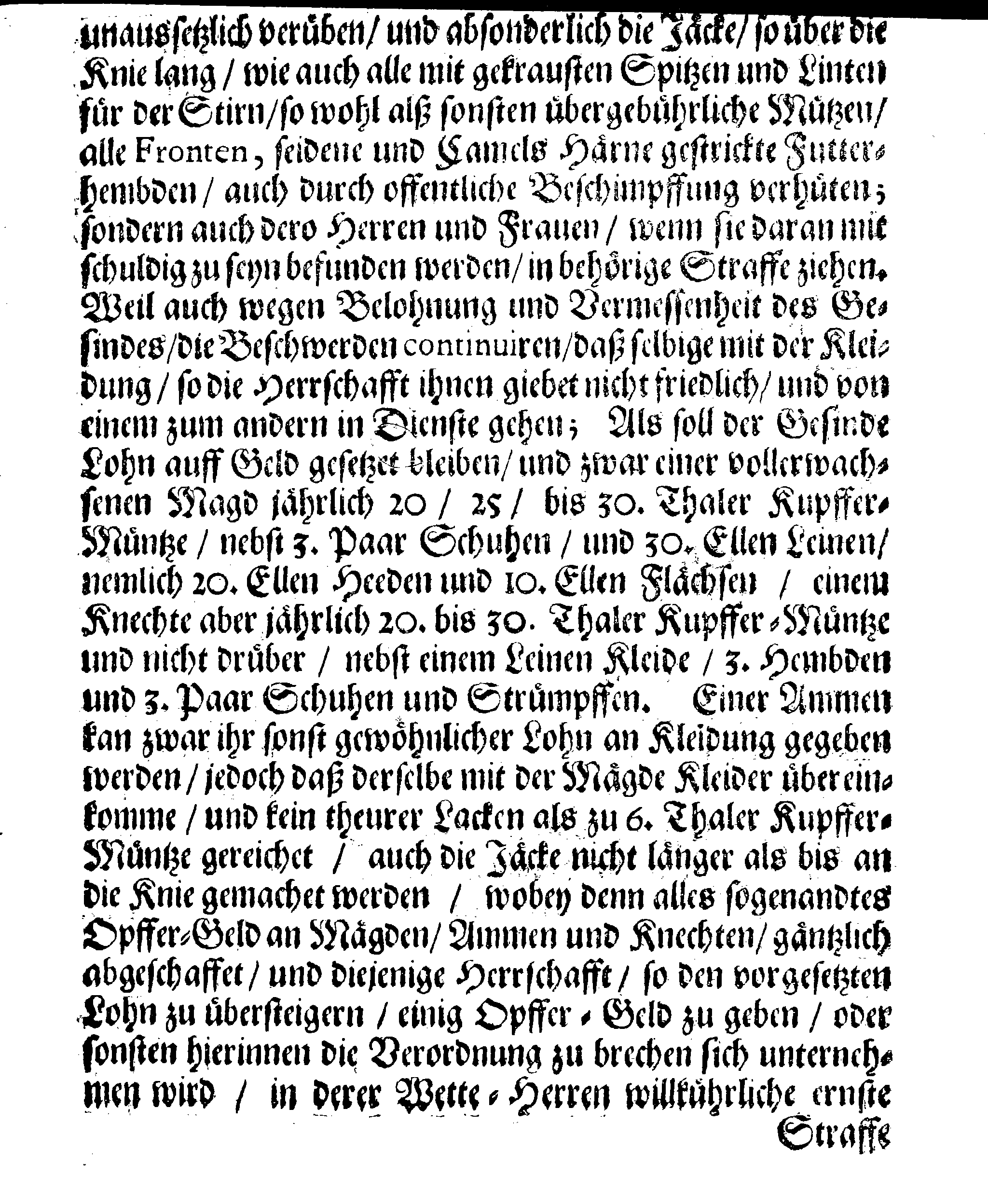 Eines WohlEdlen und Hochweisen Raths Der Königl. Stadt Reval Nochmahliger Ernster Verboth, Der überaus sehr zunehmenden Hoffart und Üppigkeit in Kleidungen, übermäßiger Hochzeit-Belagen, und anderer eingerissenen Mißbräuche
