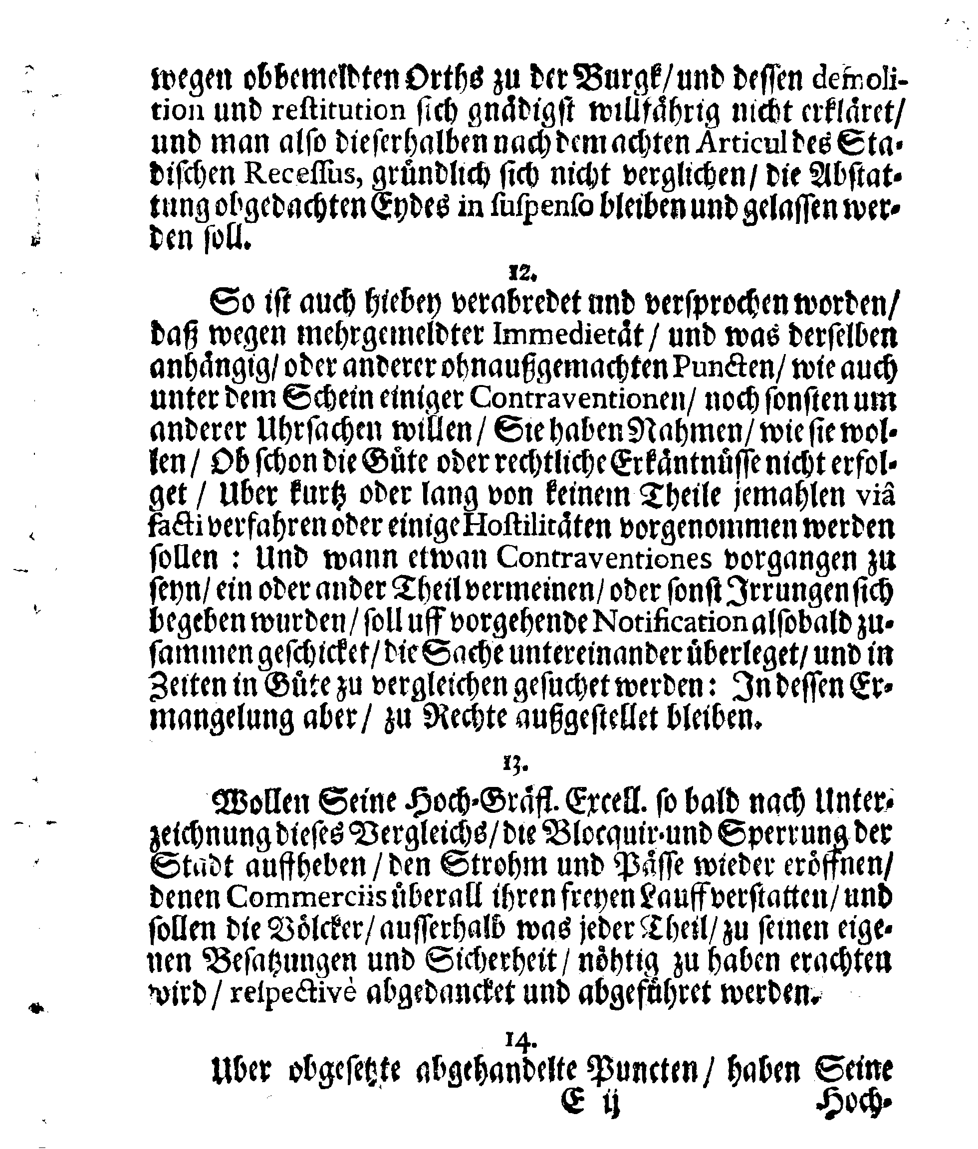 Verträge und RECESSUS Welche mit der Sadt Bremen auffgerichtet, In Anno 1639, 1654 und 1666