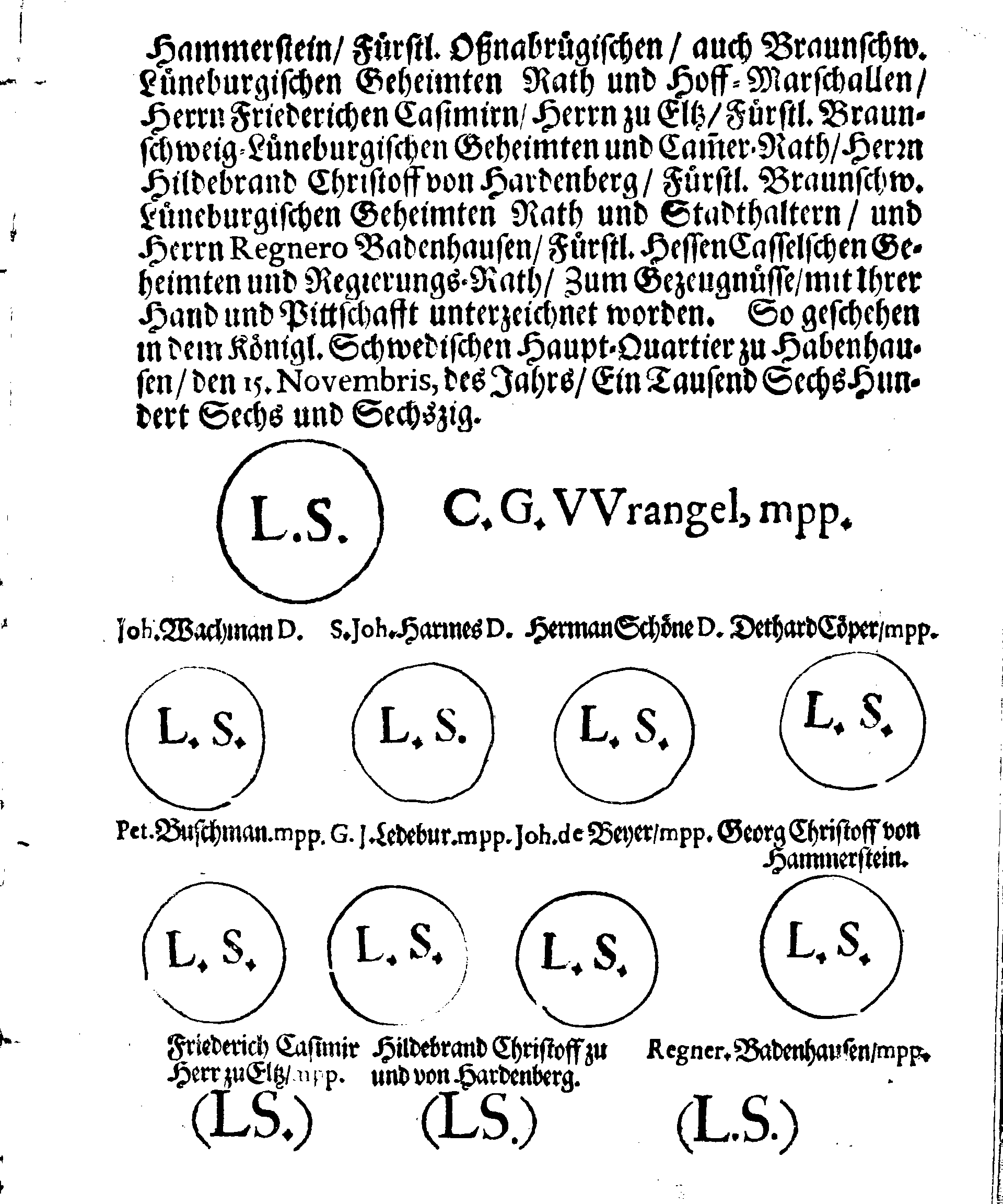 Verträge und RECESSUS Welche mit der Sadt Bremen auffgerichtet, In Anno 1639, 1654 und 1666
