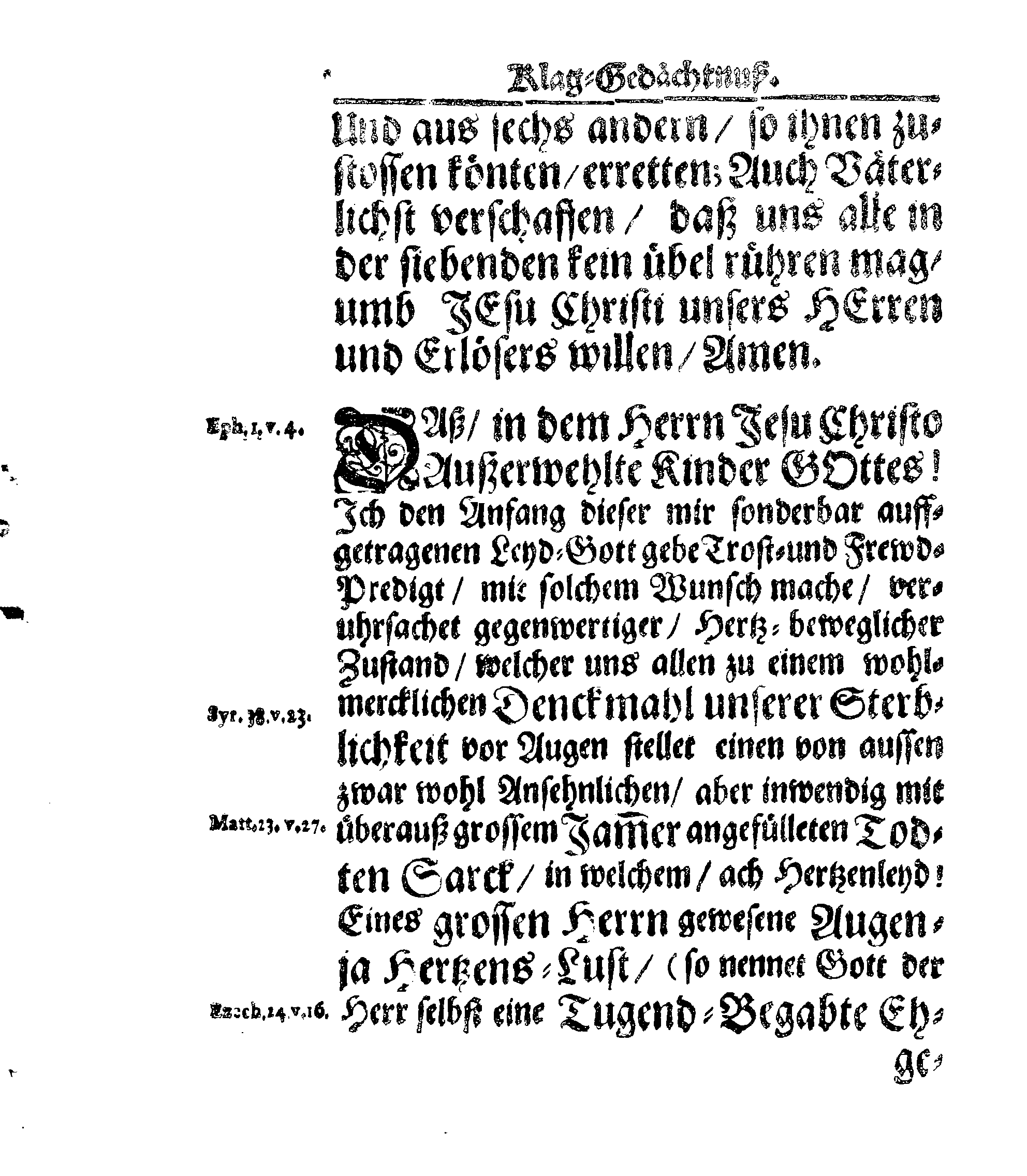 Christ-Gebürliche Klag-Trost- und Ehren-Gedächtniß Der Weyland Hochgebohrnen Gräffin und Frauen, Frauen ANNAE MARGARETHAE WRANGELIN, Gebohren von Haugwitz, Des Höchstgebohren Graffen und Herrn, Herrn CARL-GUSTAV-WRANGELS, … Frau Gemahlin.
