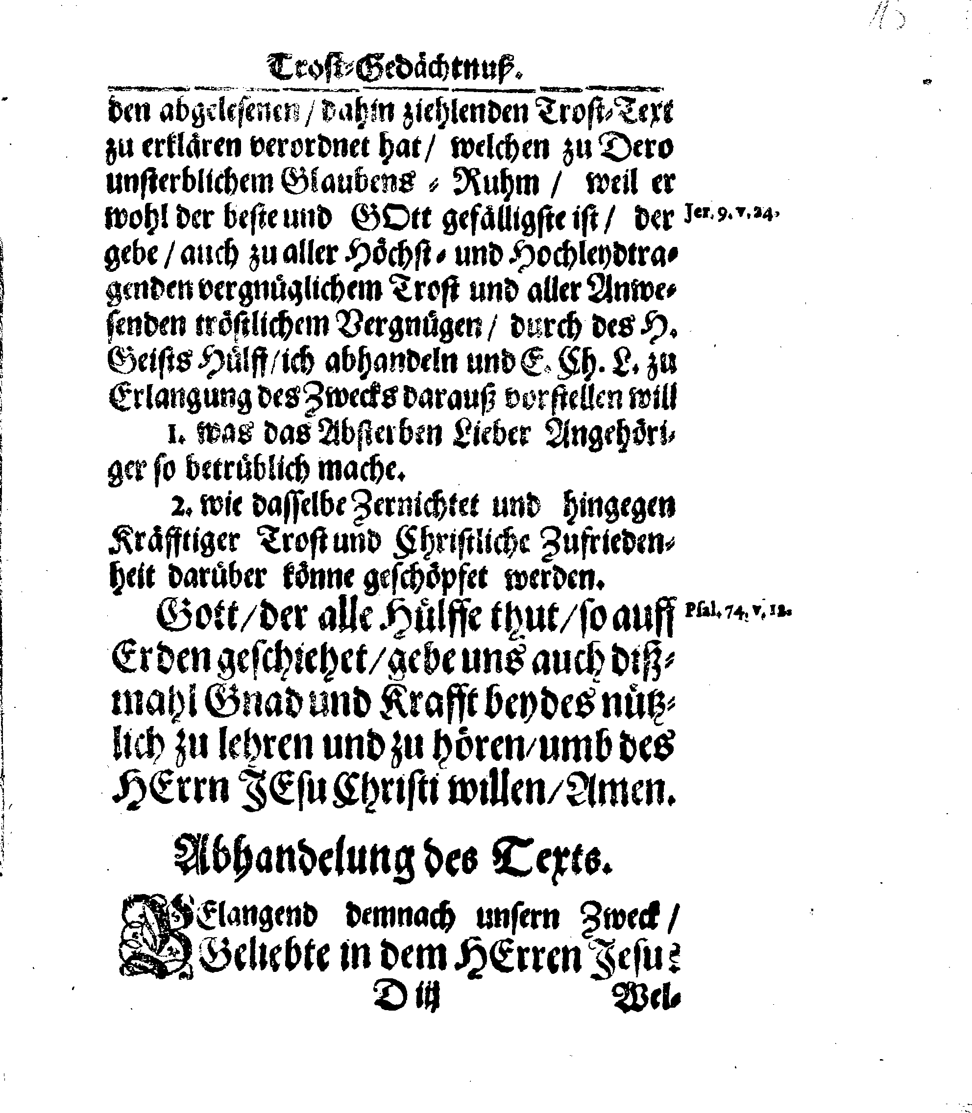 Christ-Gebürliche Klag-Trost- und Ehren-Gedächtniß Der Weyland Hochgebohrnen Gräffin und Frauen, Frauen ANNAE MARGARETHAE WRANGELIN, Gebohren von Haugwitz, Des Höchstgebohren Graffen und Herrn, Herrn CARL-GUSTAV-WRANGELS, … Frau Gemahlin.