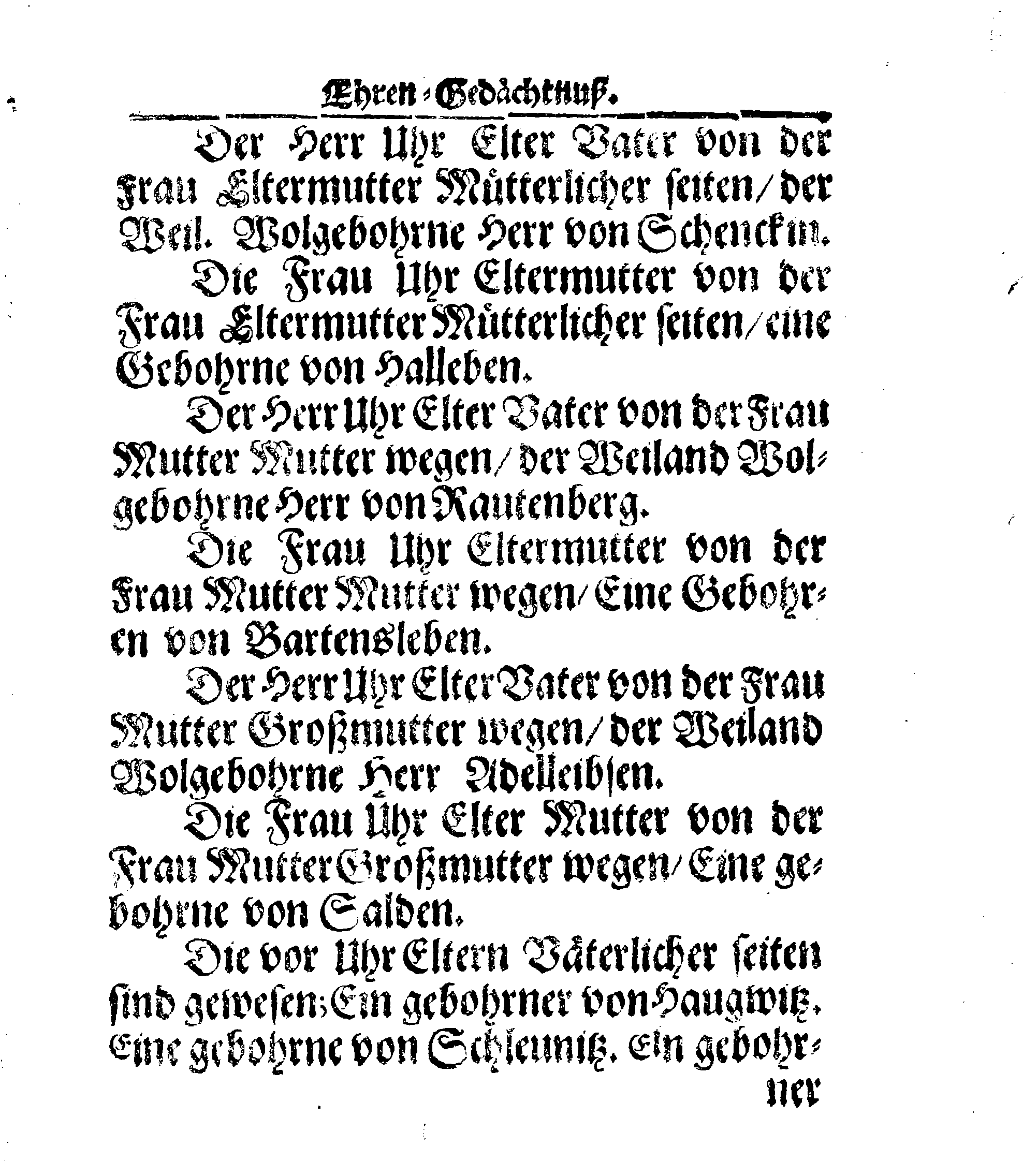 Christ-Gebürliche Klag-Trost- und Ehren-Gedächtniß Der Weyland Hochgebohrnen Gräffin und Frauen, Frauen ANNAE MARGARETHAE WRANGELIN, Gebohren von Haugwitz, Des Höchstgebohren Graffen und Herrn, Herrn CARL-GUSTAV-WRANGELS, … Frau Gemahlin.