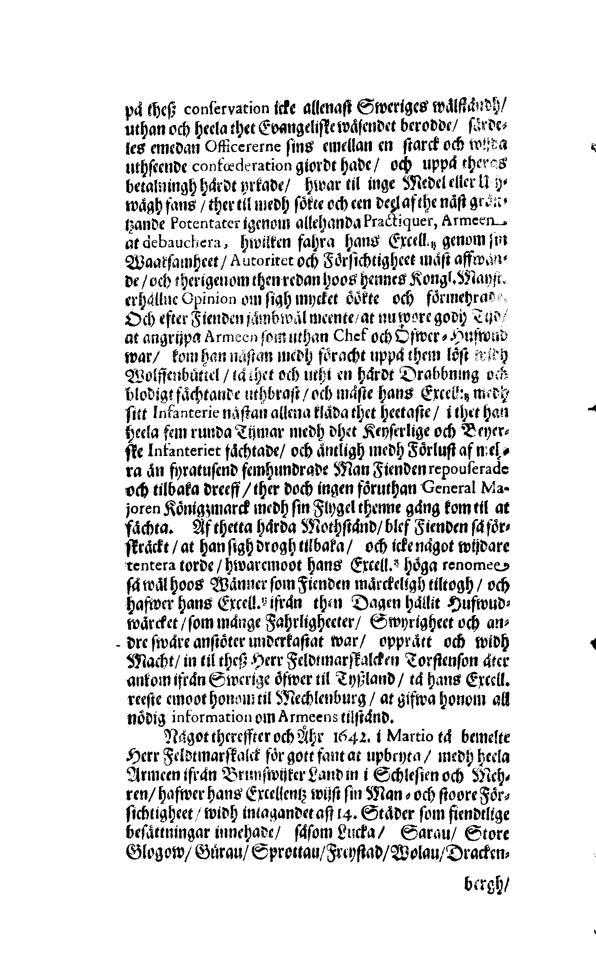 Der Sehl. Seelen hertzliche Dancksagung; das GOtt in so vielen Gefährlichkeitten selbe so gnädig bewahret und den entseelten Cörper auß abgelegenen Orten zu seiner Ruhekammer hat kommen lassen wollen. Welche auß Des Weilandt Erleuchteten und Hochgebohrnen Graffen und Herren, H. Carol Gustaff Wrangels, … Hochansehnliche LeichBegänckniß, den 1. Decembr. Anno 1680. gehalten, in einer Traur-Music, auss unterthäniger Schuldigkeit, gesungen und abgefaßet von einen alten Domestiquen Diener