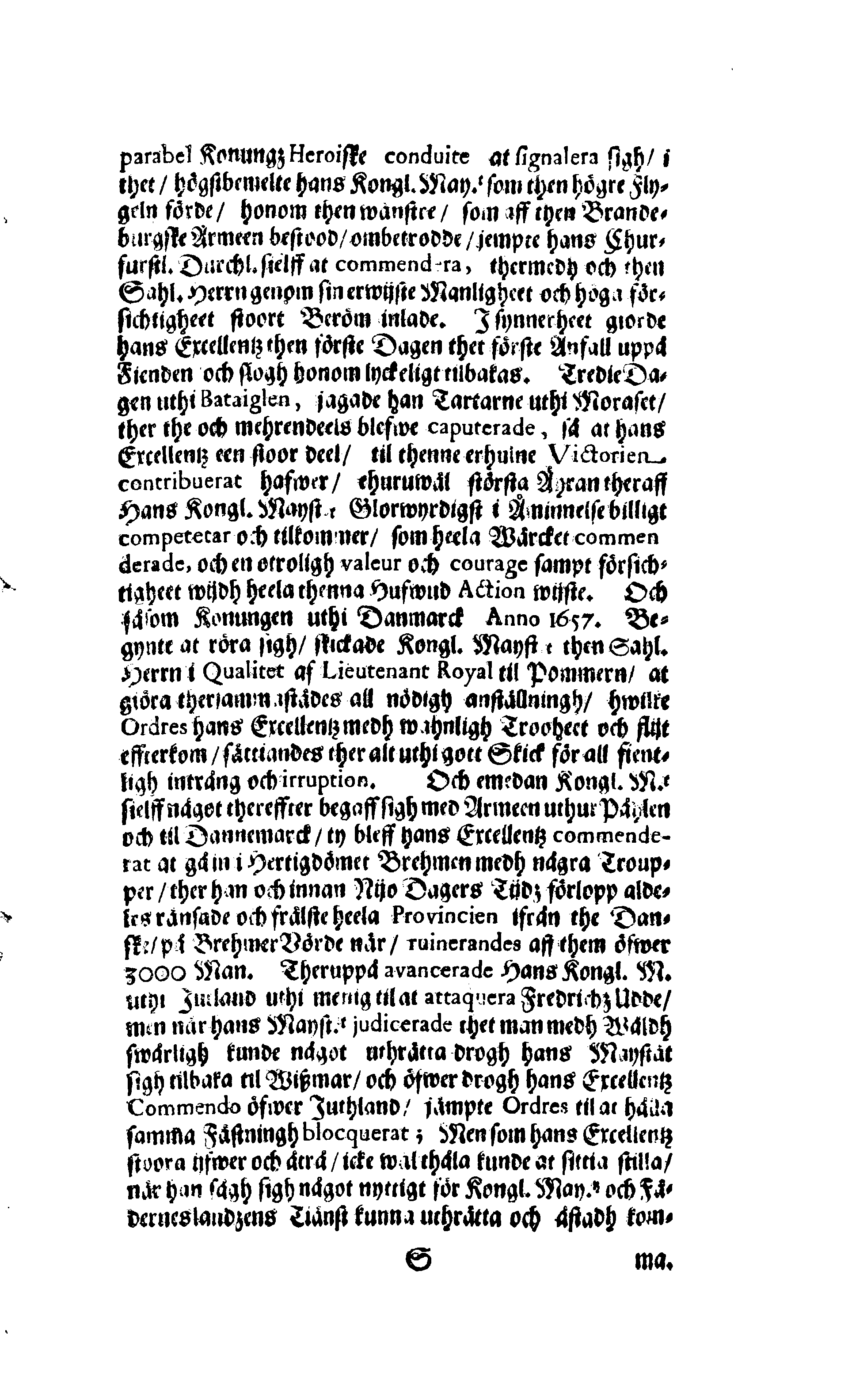 Der Sehl. Seelen hertzliche Dancksagung; das GOtt in so vielen Gefährlichkeitten selbe so gnädig bewahret und den entseelten Cörper auß abgelegenen Orten zu seiner Ruhekammer hat kommen lassen wollen. Welche auß Des Weilandt Erleuchteten und Hochgebohrnen Graffen und Herren, H. Carol Gustaff Wrangels, … Hochansehnliche LeichBegänckniß, den 1. Decembr. Anno 1680. gehalten, in einer Traur-Music, auss unterthäniger Schuldigkeit, gesungen und abgefaßet von einen alten Domestiquen Diener