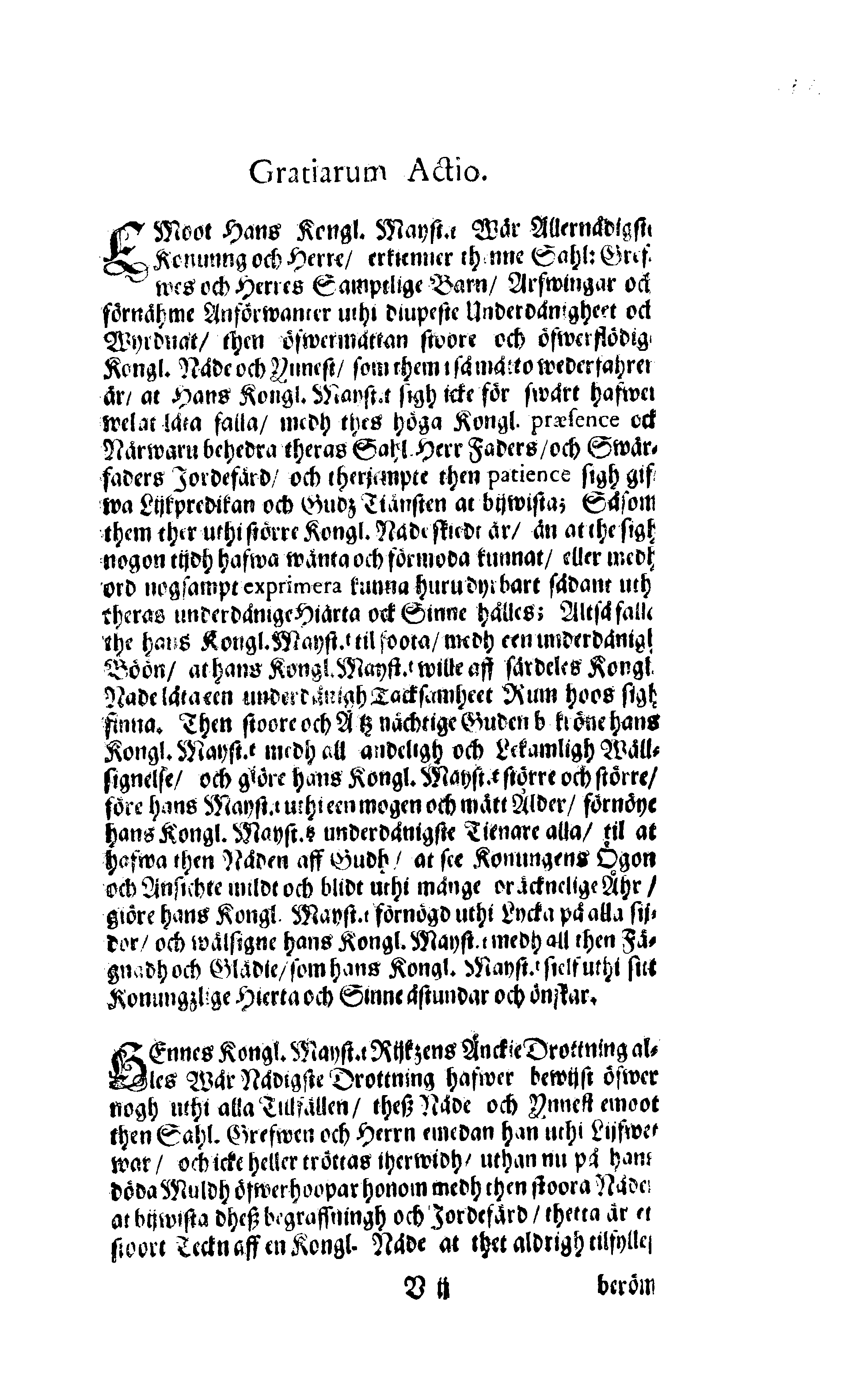 Här är Groo, i Döden Roo Och hwyla fölger upå Nöda, THER finna wij wår deel och boo När wij upstå ifrå the Döda. Förestält uthi Een Christelig Predikan Hwilken Tå … Herr CARL GUSTAF WRANGEL, … Medh stoor och wederbörligh solennitet wardt begrafwen … Uthi Stockholm och Kongl. Riddare Kyrckia … Åhret 1680 the 21 September