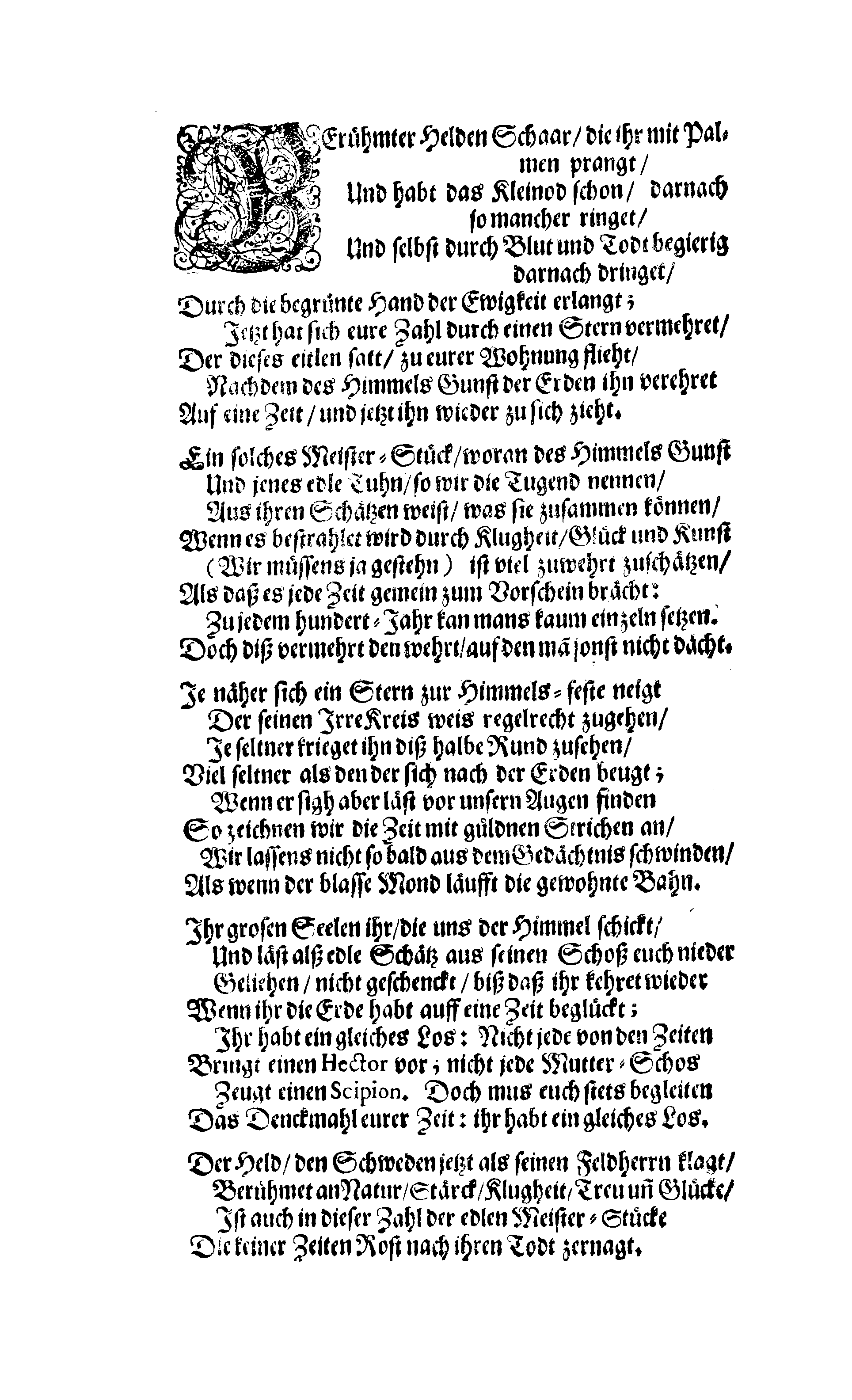 Här är Groo, i Döden Roo Och hwyla fölger upå Nöda, THER finna wij wår deel och boo När wij upstå ifrå the Döda. Förestält uthi Een Christelig Predikan Hwilken Tå … Herr CARL GUSTAF WRANGEL, … Medh stoor och wederbörligh solennitet wardt begrafwen … Uthi Stockholm och Kongl. Riddare Kyrckia … Åhret 1680 the 21 September