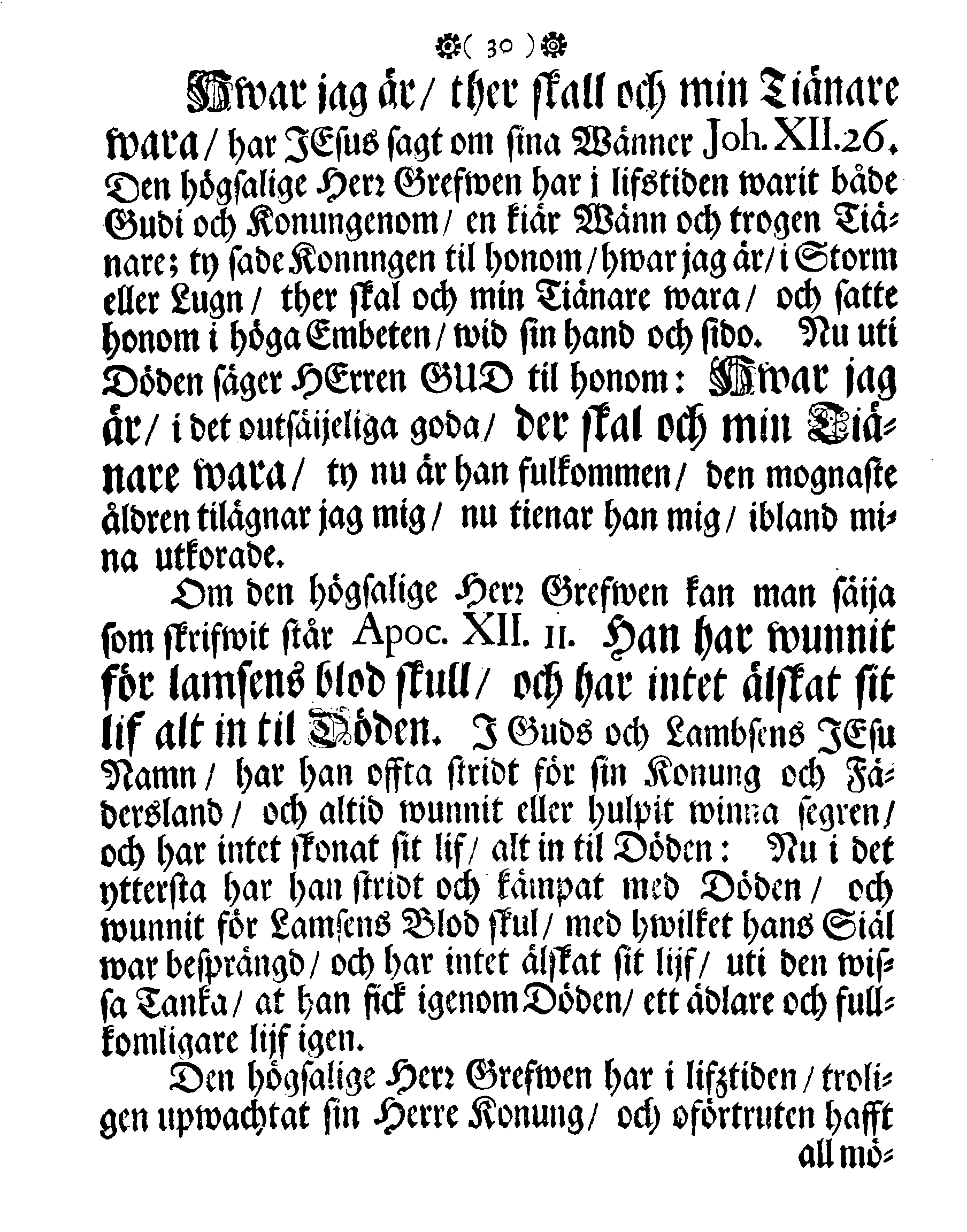 Höga Guds Barnas Tanckar, Då Hans Kongl. Maij:tz wår Allernådigste KONUNGS Fordom, Troo Man, Capitaine Lieutenant af des Lijf-Drabanter och General Major af Cavallerie, Den Högwälborne Herren och Grefwen, Grefwe CARL WRANGEL, … Blef med Christelige Ceremonier begrafwen uthi Kyrckian i Ketzschav i Sachsen