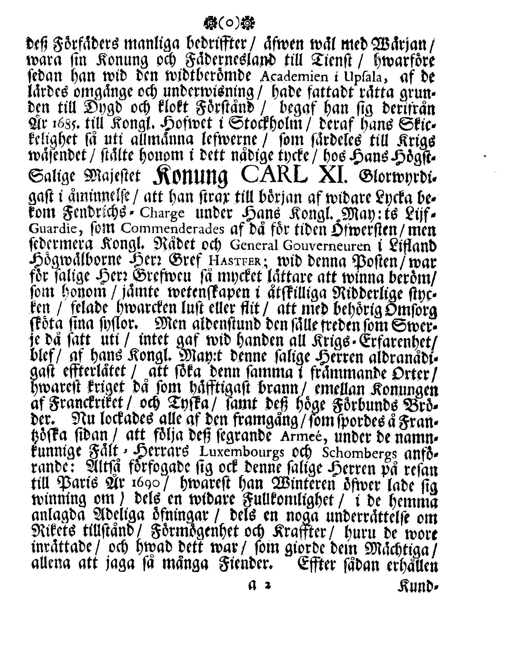Höga Guds Barnas Tanckar, Då Hans Kongl. Maij:tz wår Allernådigste KONUNGS Fordom, Troo Man, Capitaine Lieutenant af des Lijf-Drabanter och General Major af Cavallerie, Den Högwälborne Herren och Grefwen, Grefwe CARL WRANGEL, … Blef med Christelige Ceremonier begrafwen uthi Kyrckian i Ketzschav i Sachsen