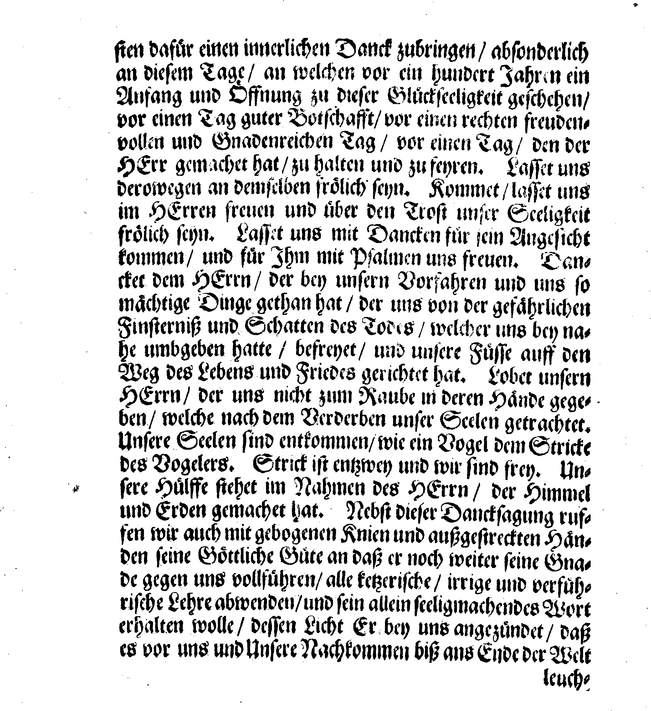 Danck- und Bitt-Schrifft, auff Ihrer Königl. Majest. gnädigsten Befehl von allen Predigt-Stühlen im gantzen Reiche und darunter liegenden Provincien, abzulesen DOMINICA ESTO MIHI, oder am Fasten-Sonn-Tage, im Jahr M. DC. XCIII. an welchem nach Verlauff eben von hundert Jahren begangen ward das Gedächtniß des Concilii Upsaliensis