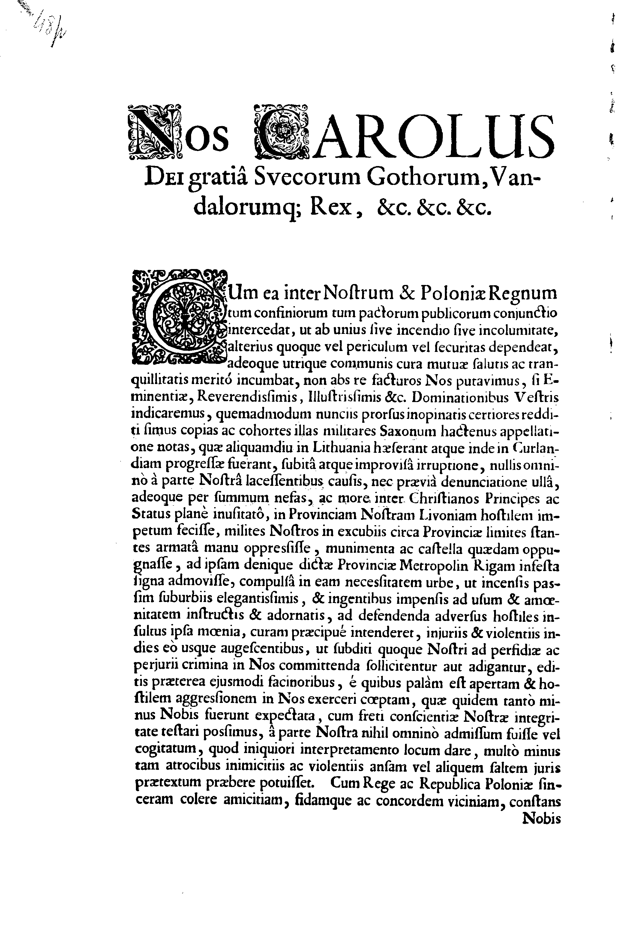 Ad Senatores & Ordines Regni Poloniae