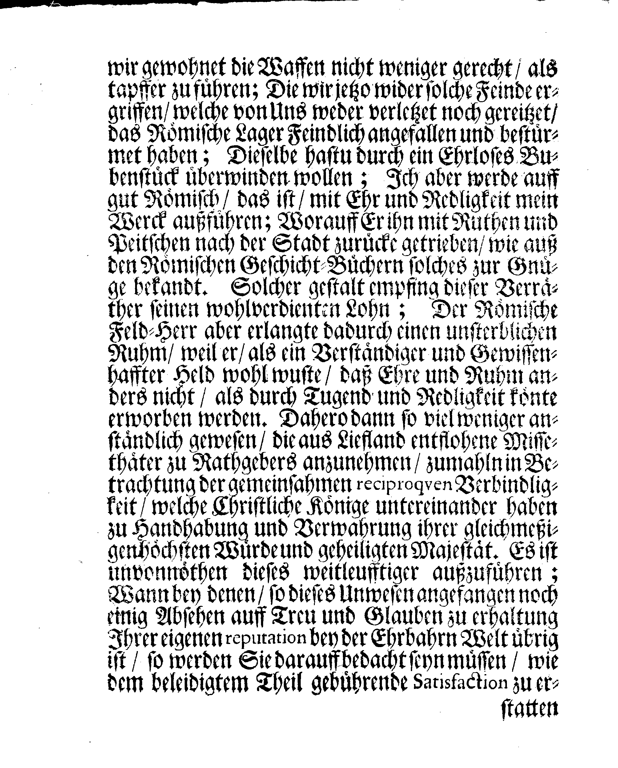 Das Mit höchstem Unfug angefochtene Liefland Oder Rechts-Beständige Fürstellung Von Dem Feindlichen Tückischen Einbruch Der Chur-Sächsischen Kriegs-Völcker In Lief-Land Der Unpartheischen Ehrbahren Welt Zu Reiffer Beurtheilung Anheim gegeben