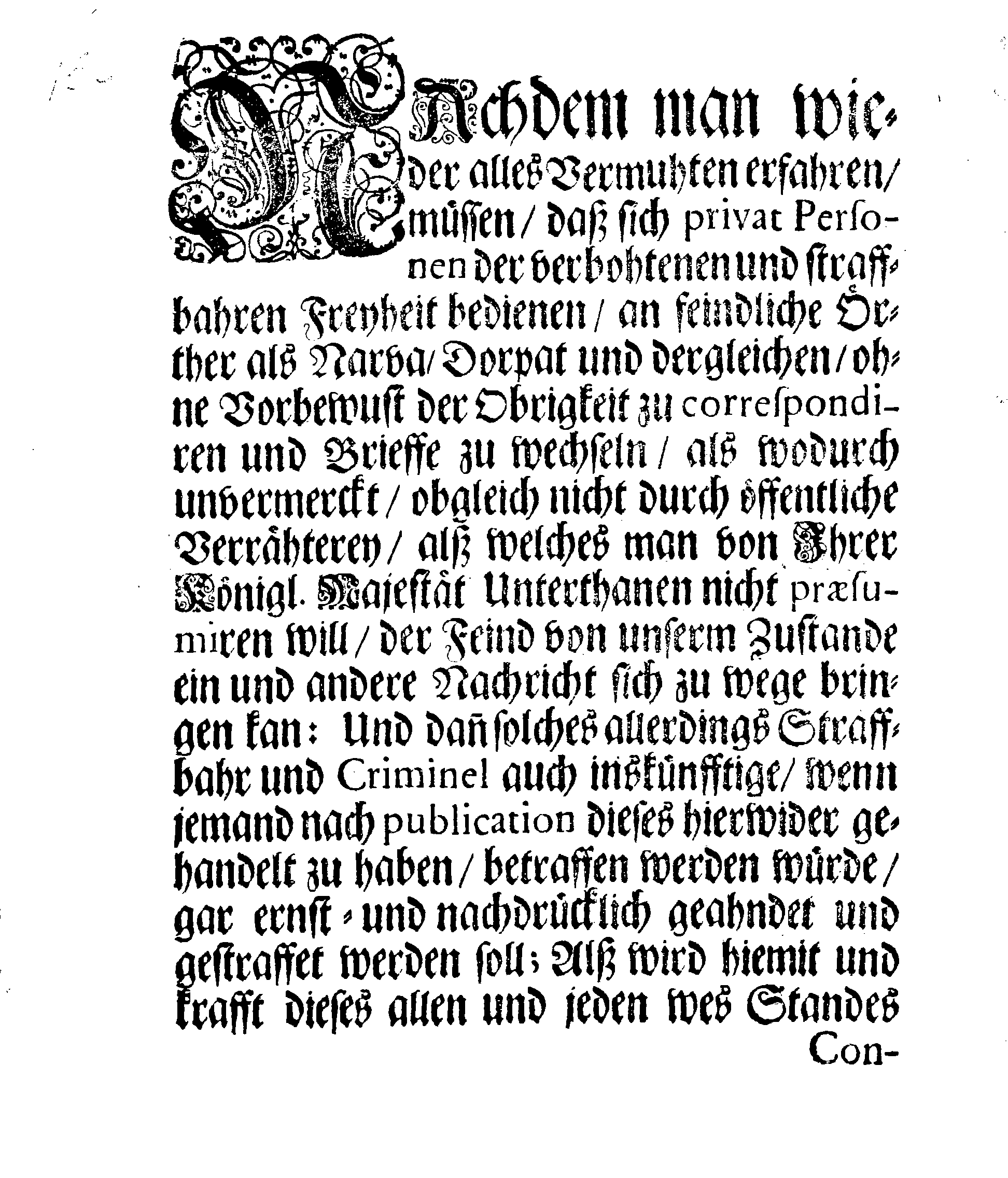 [Wolmar Anton von Schlippenbachi korraldus]