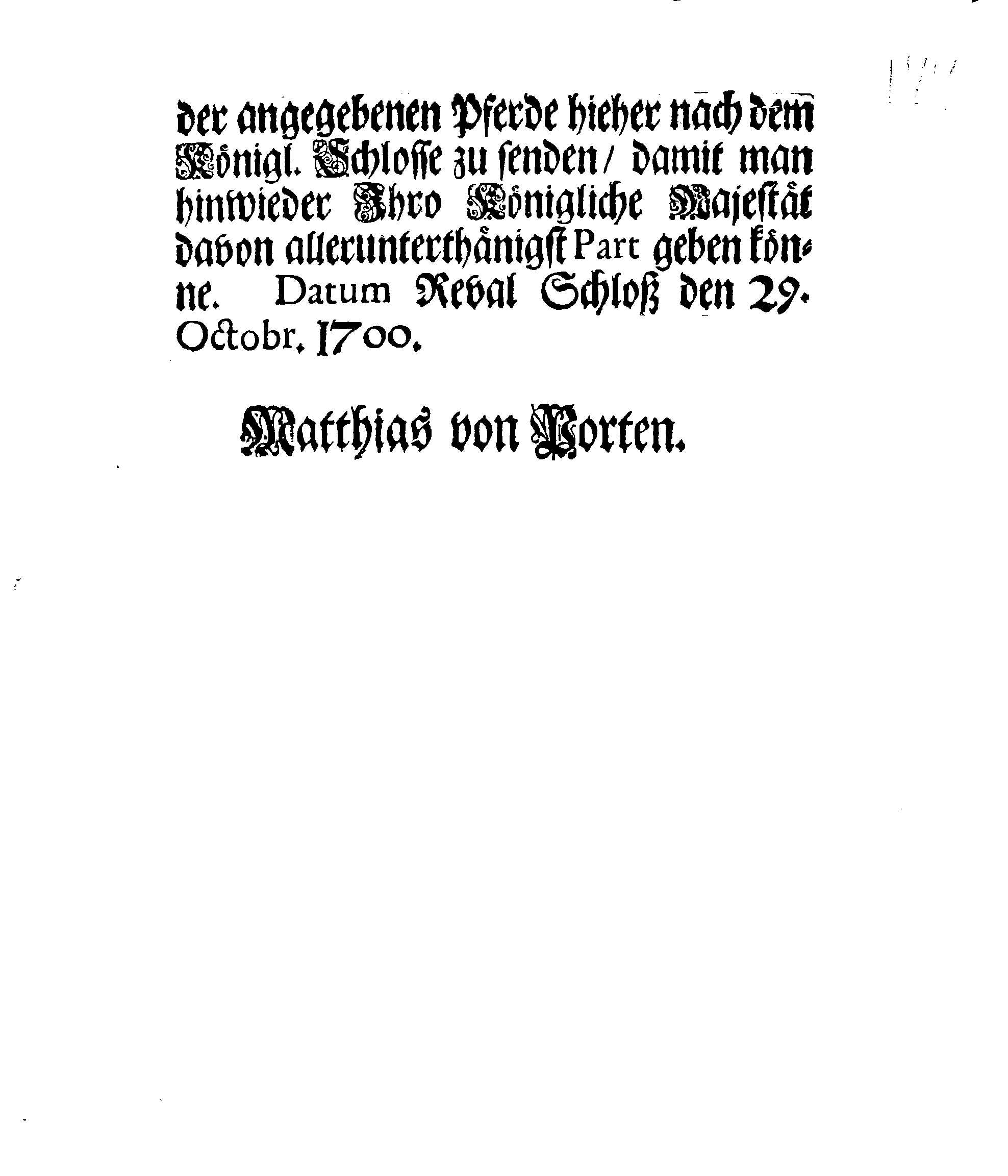 [Matthias von Porteni korraldus]