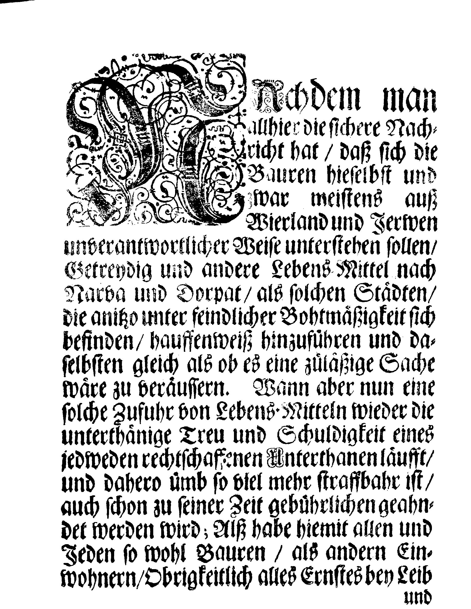 [Wolmar Anton von Schlippenbachi korraldus]