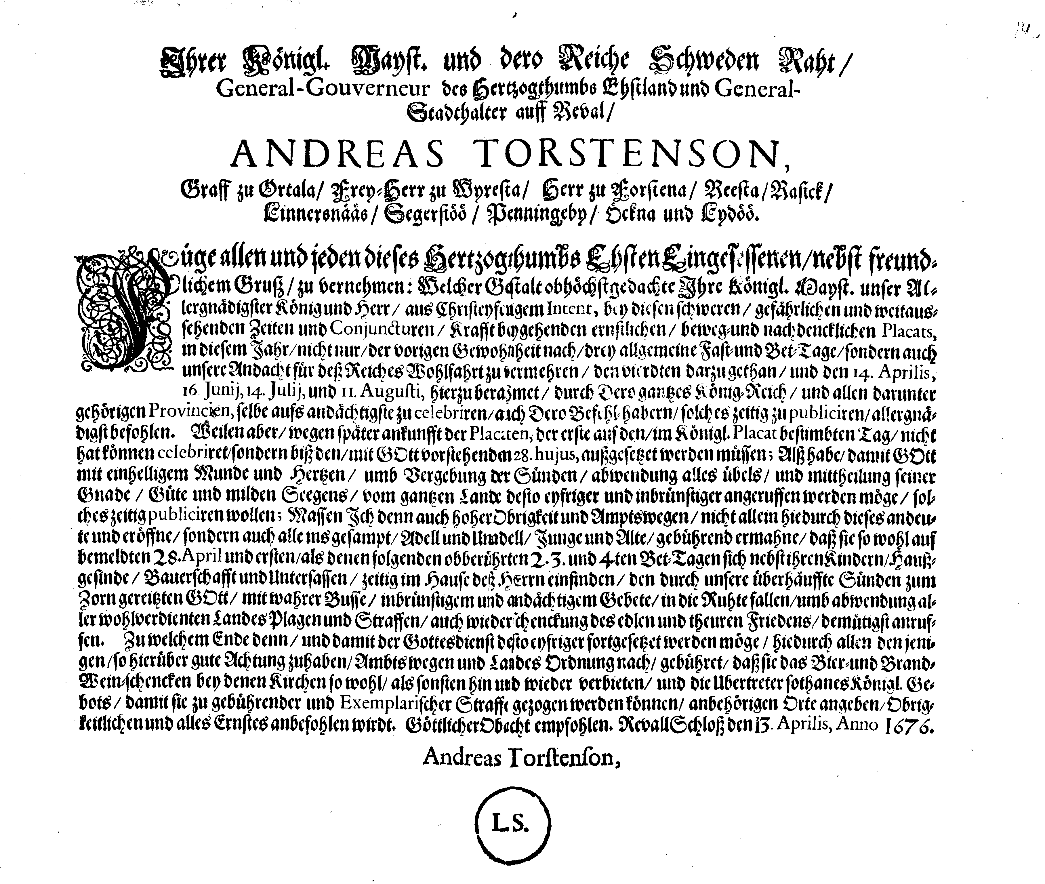 [Anders Torstenssoni korraldus]