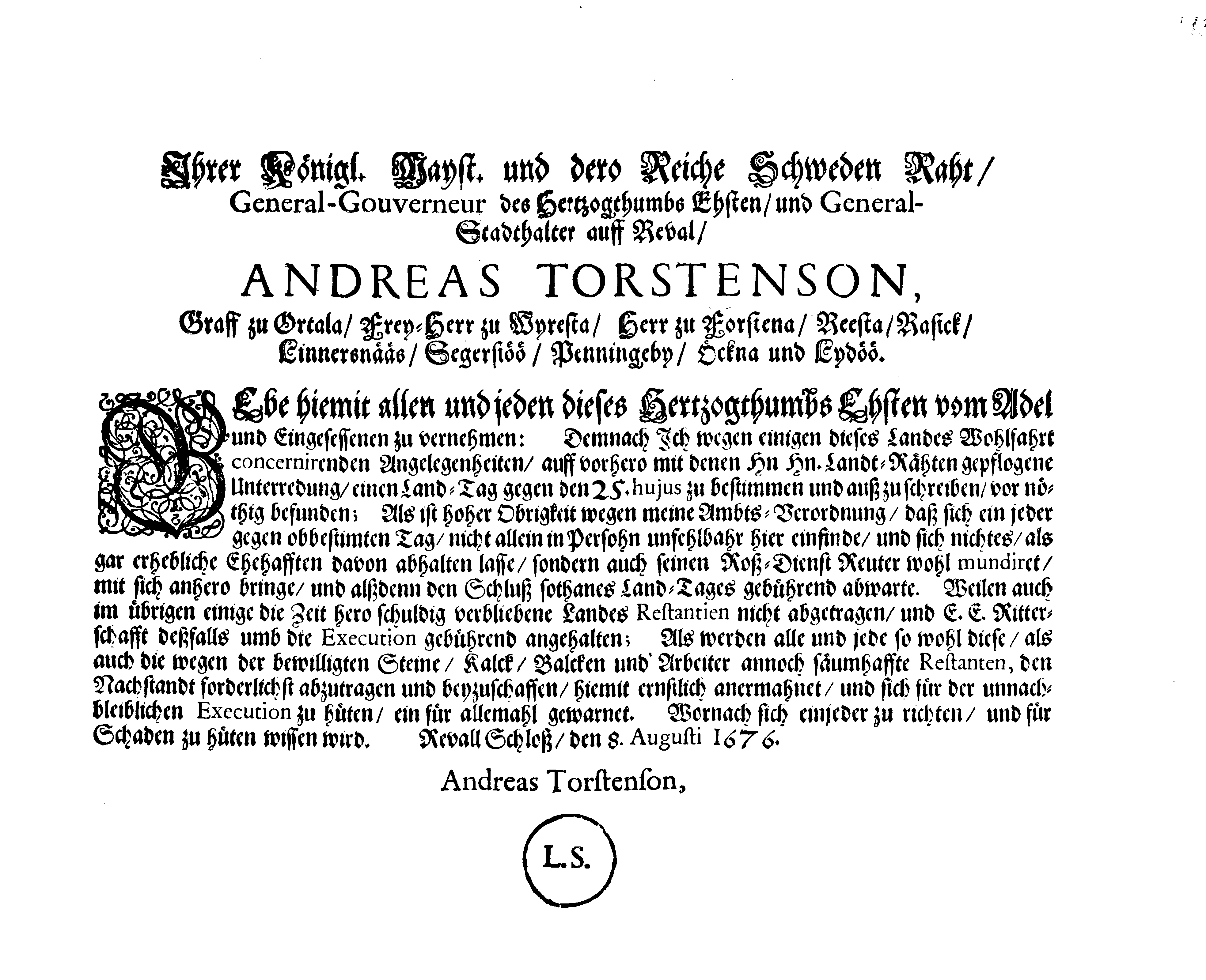 [Anders Torstenssoni korraldus]