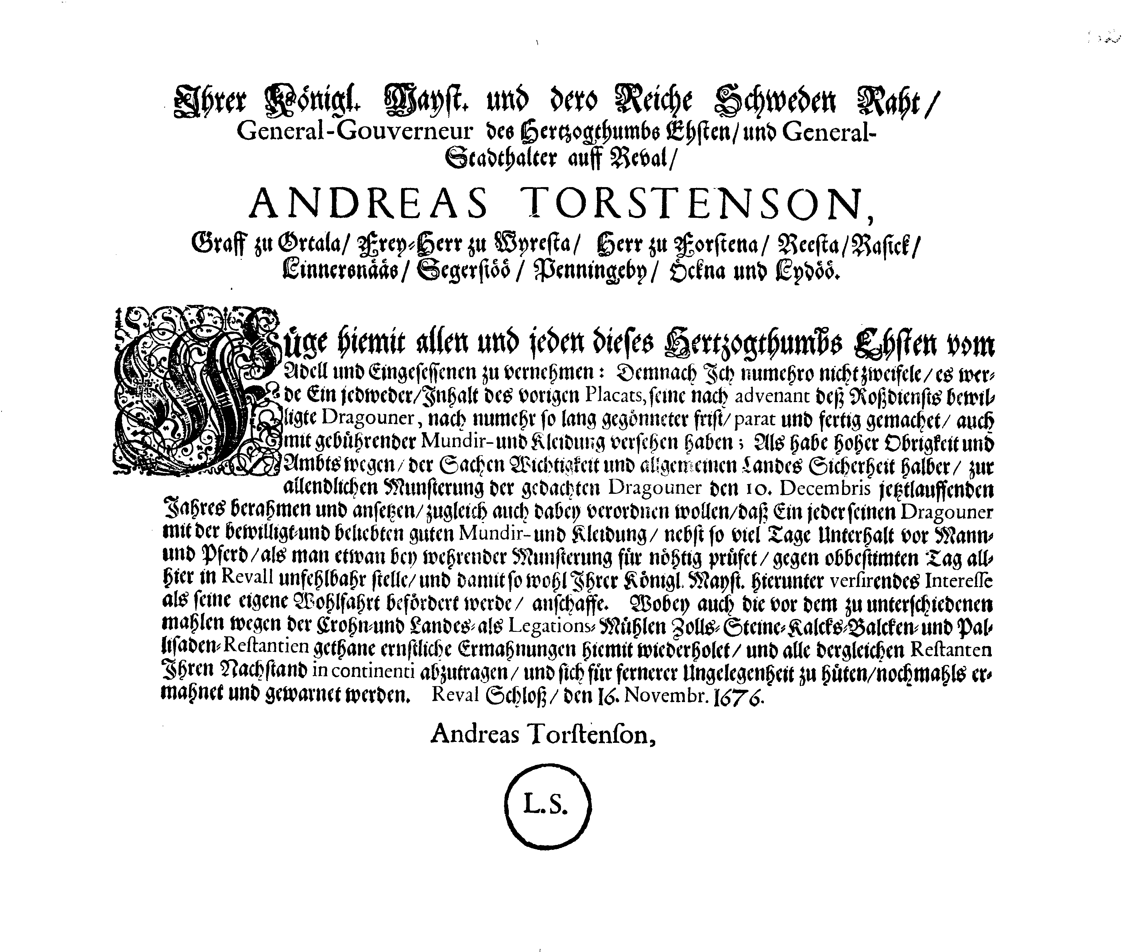[Anders Torstenssoni korraldus]