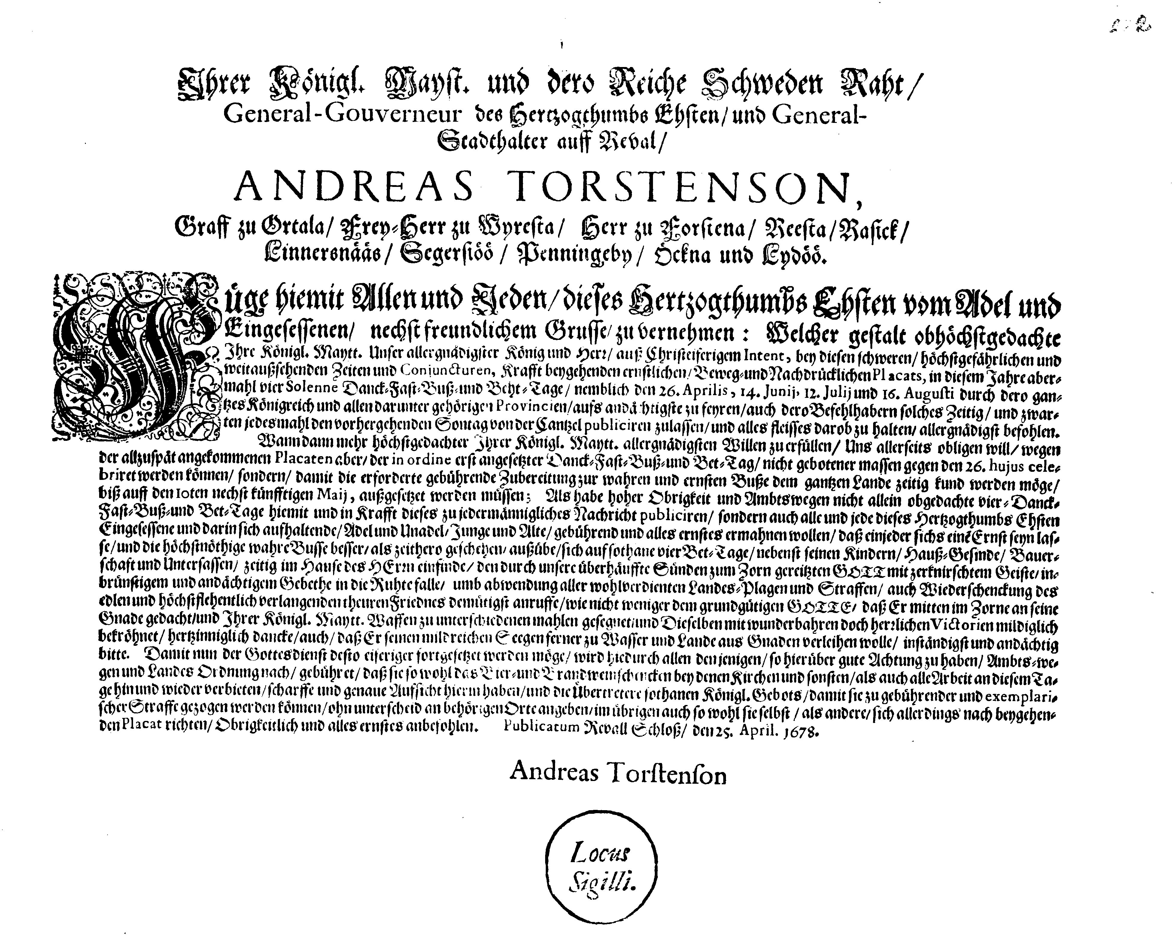 [Anders Torstenssoni korraldus]