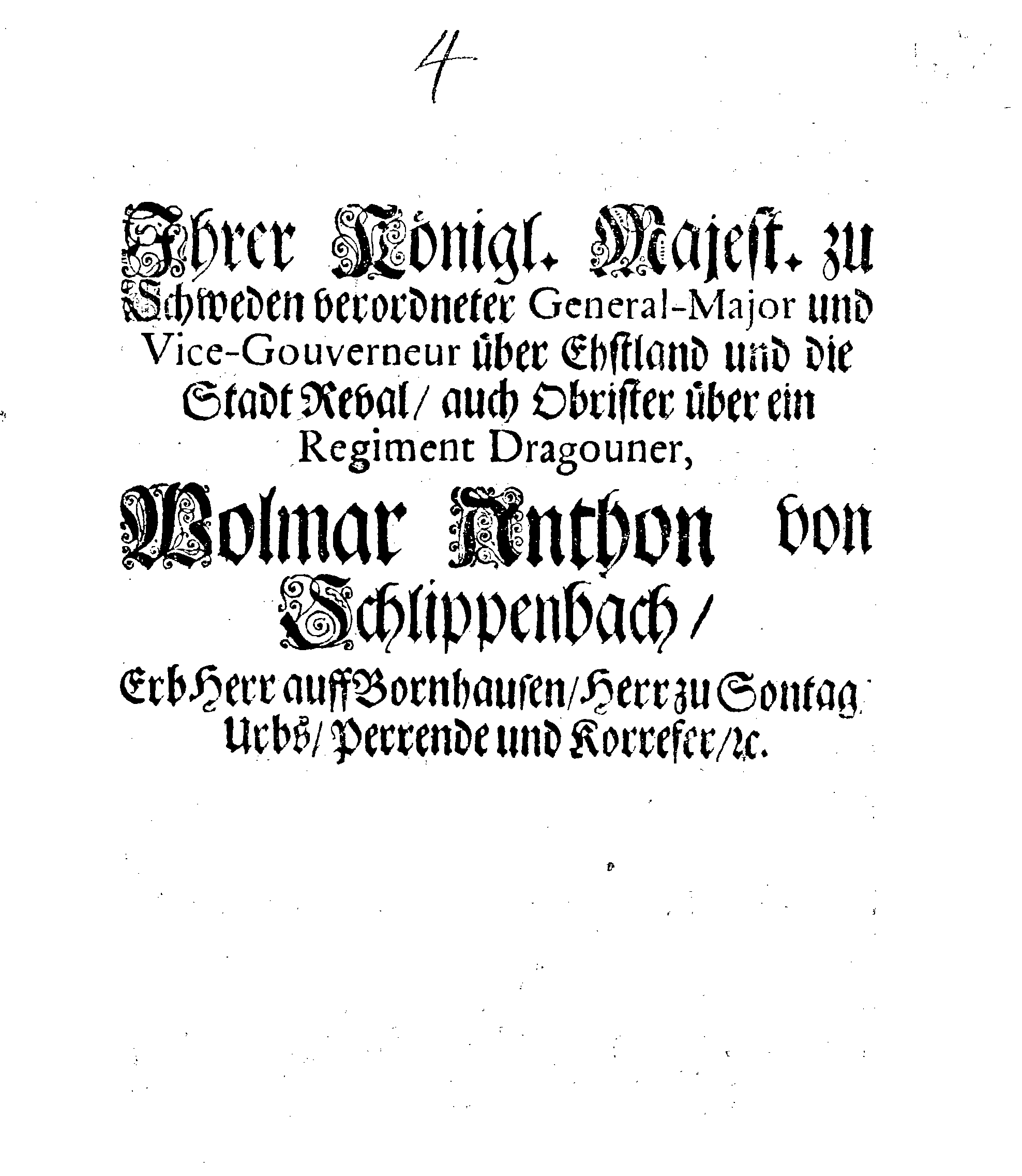 [Wolmar Anton von Schlippenbachi korraldus]