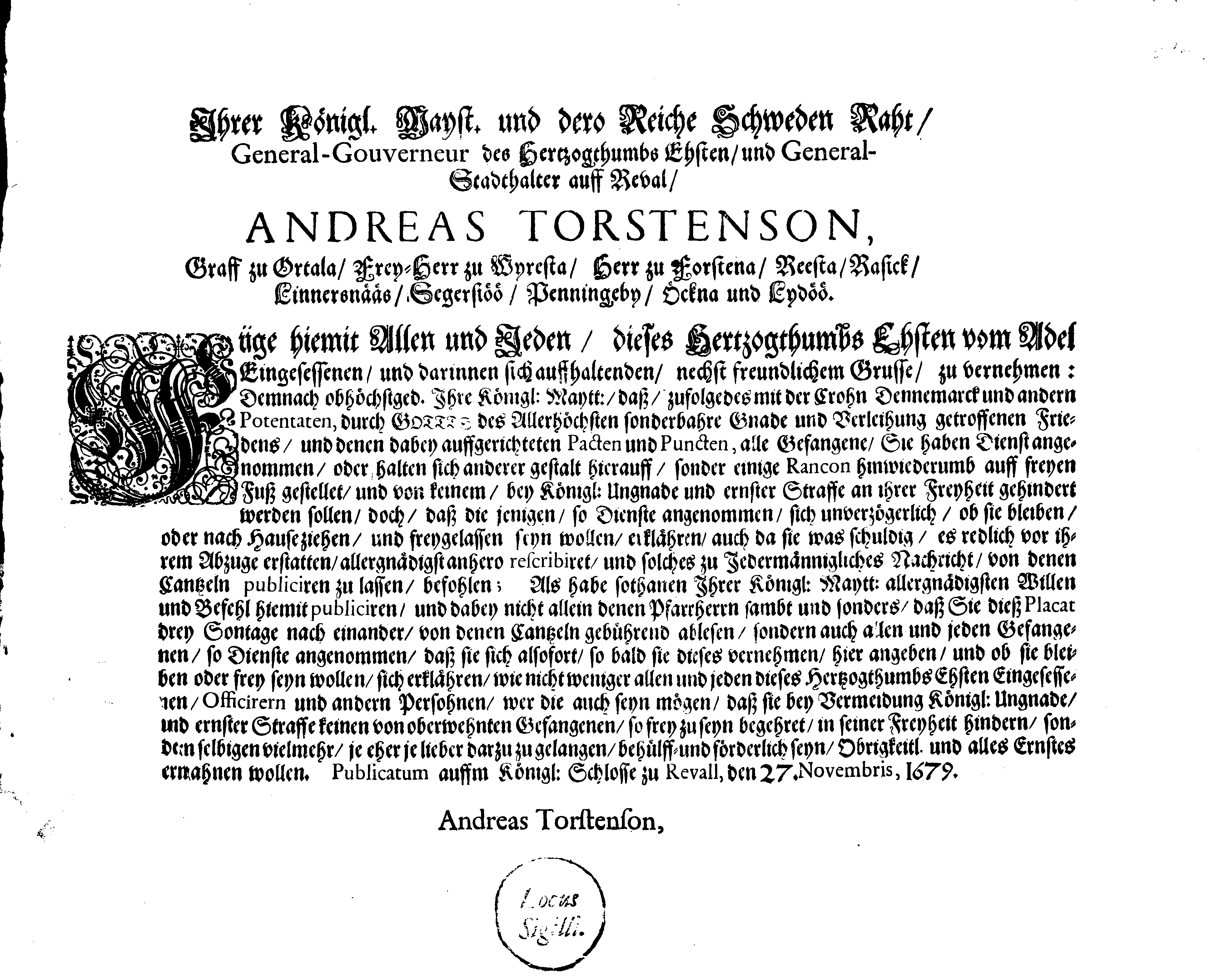 [Anders Torstenssoni korraldus]