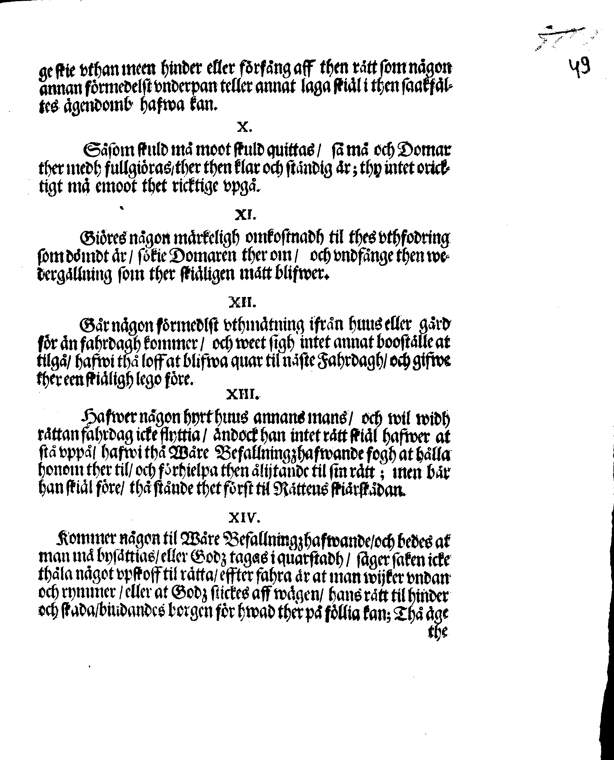 Kongl. Mayst:tz STADGA, Öfwer alla EXECUTIONER i gemeen