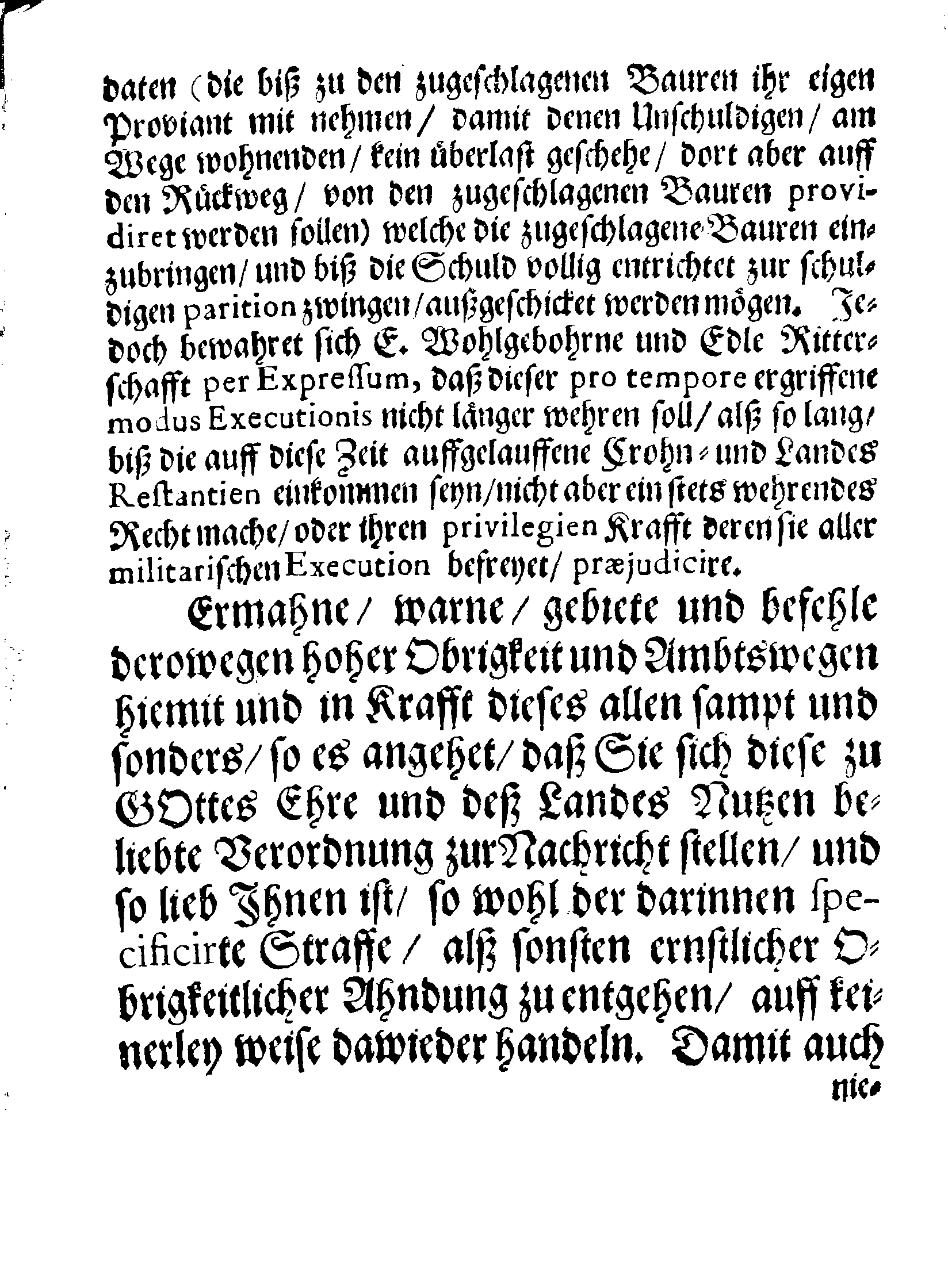Land-Tags Schluß Von Anno 1677
