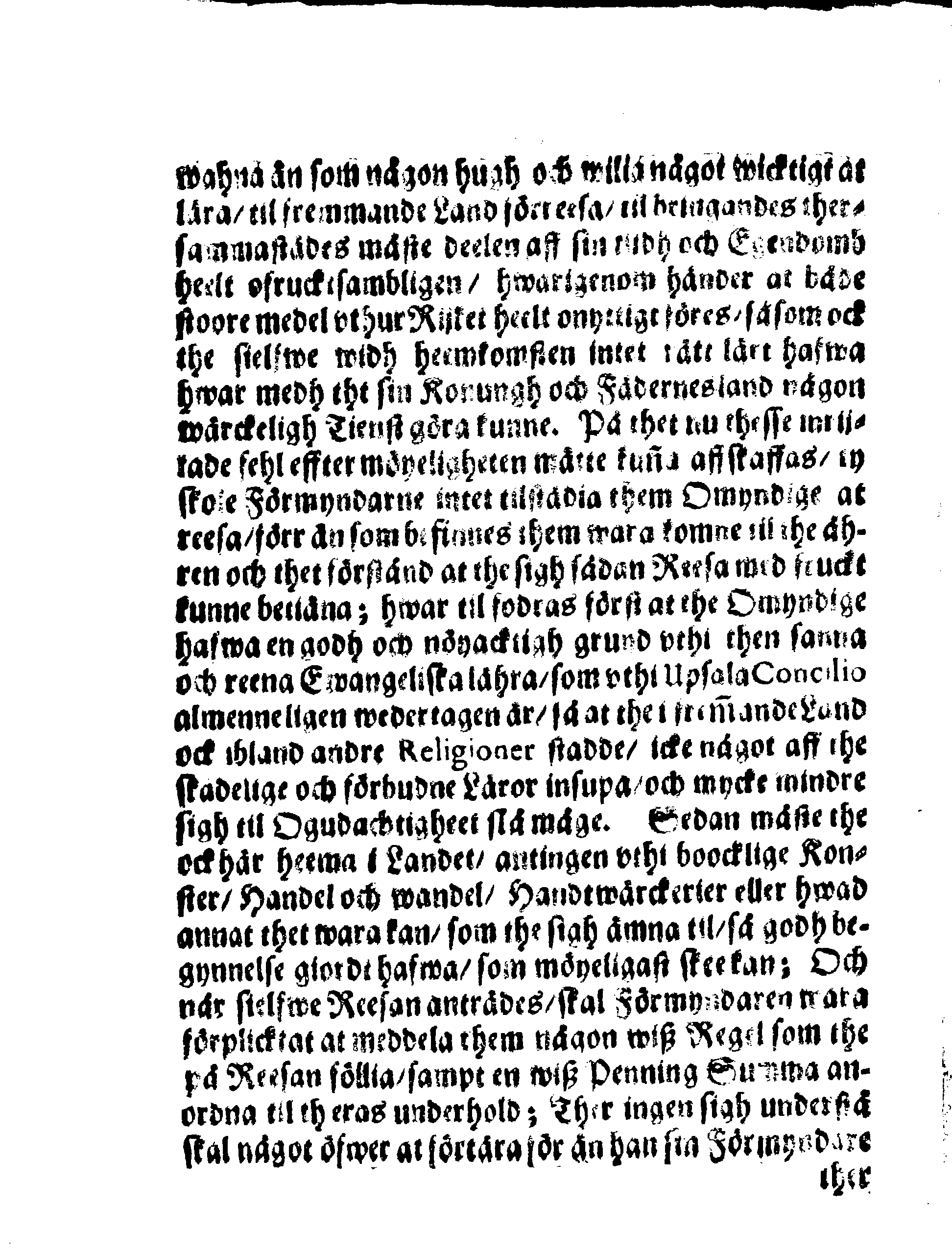 Kongl. May:tz Förmyndare Ordningh