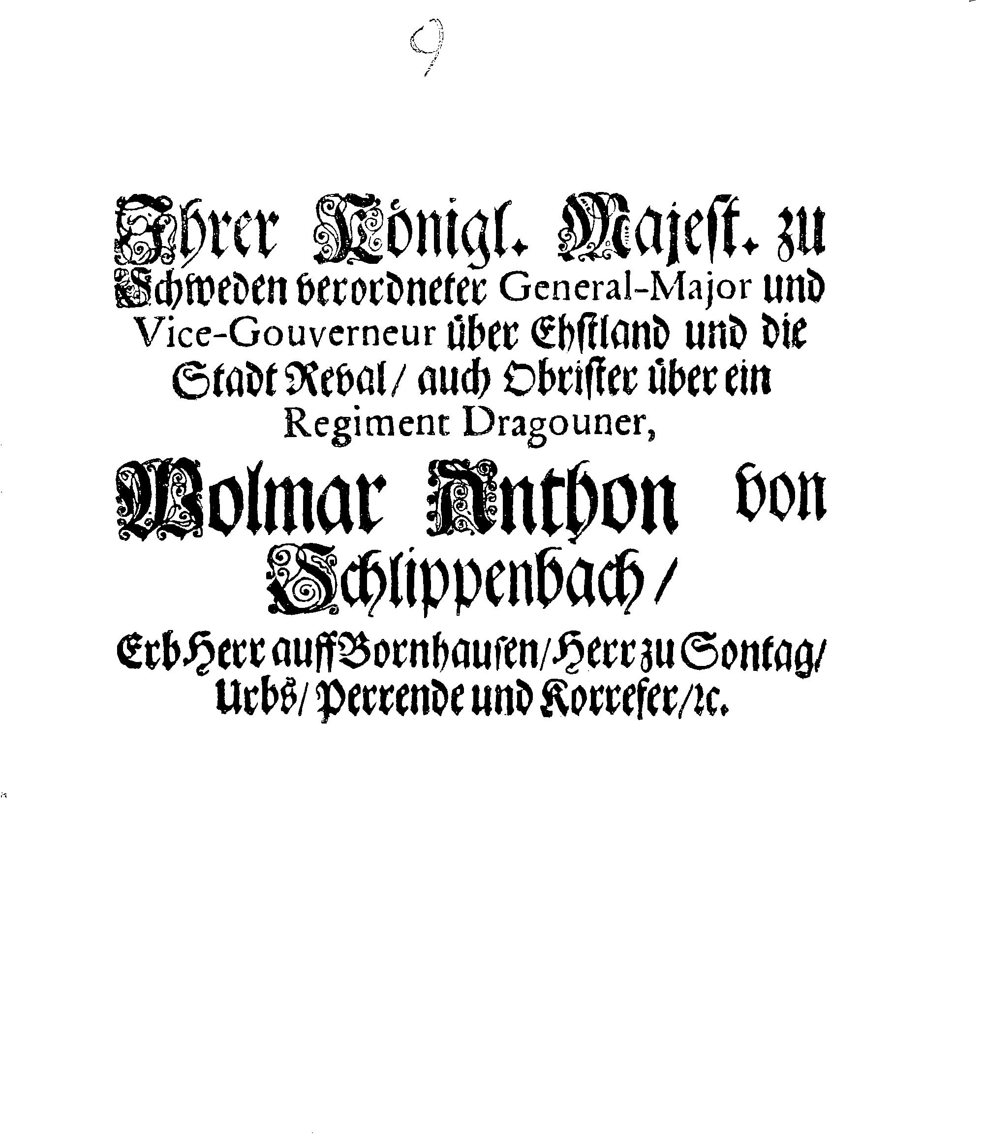 [Wolmar Anton von Schlippenbachi korraldus]