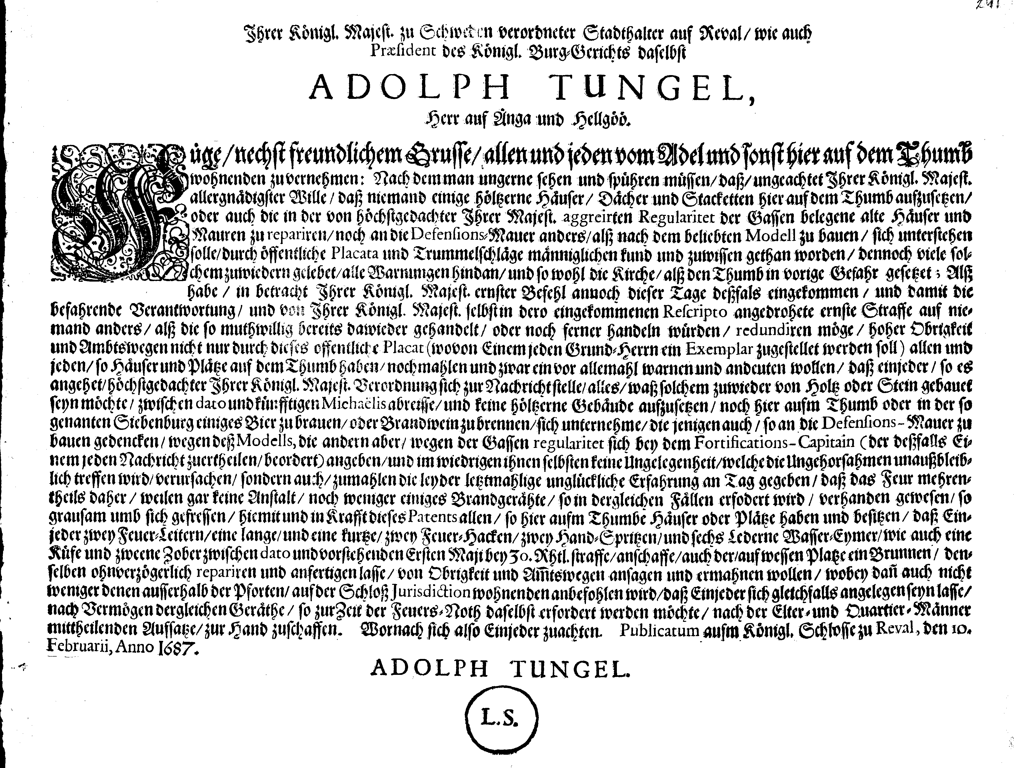 [Adolf Tungeli korraldus]