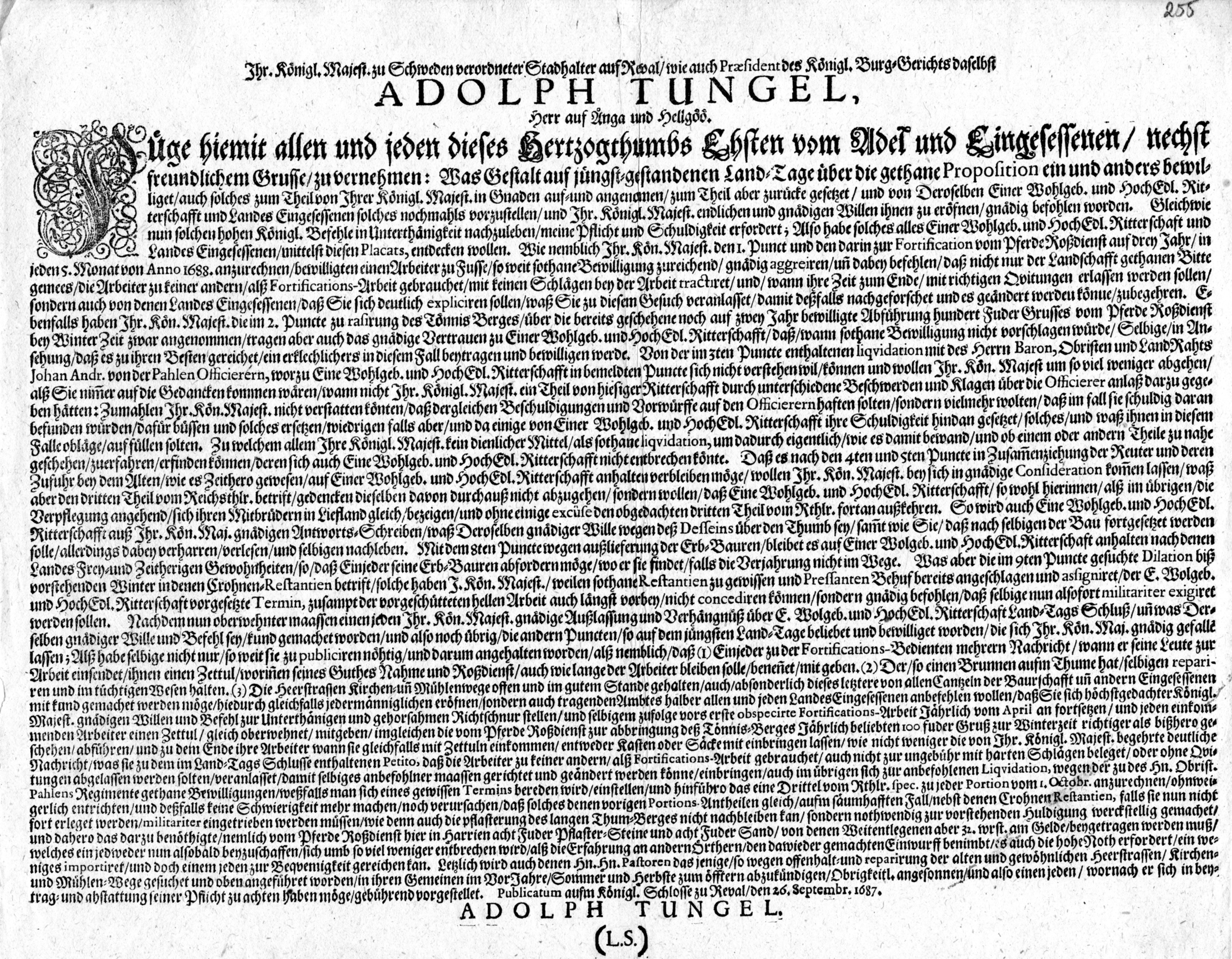 [Adolf Tungeli korraldus]