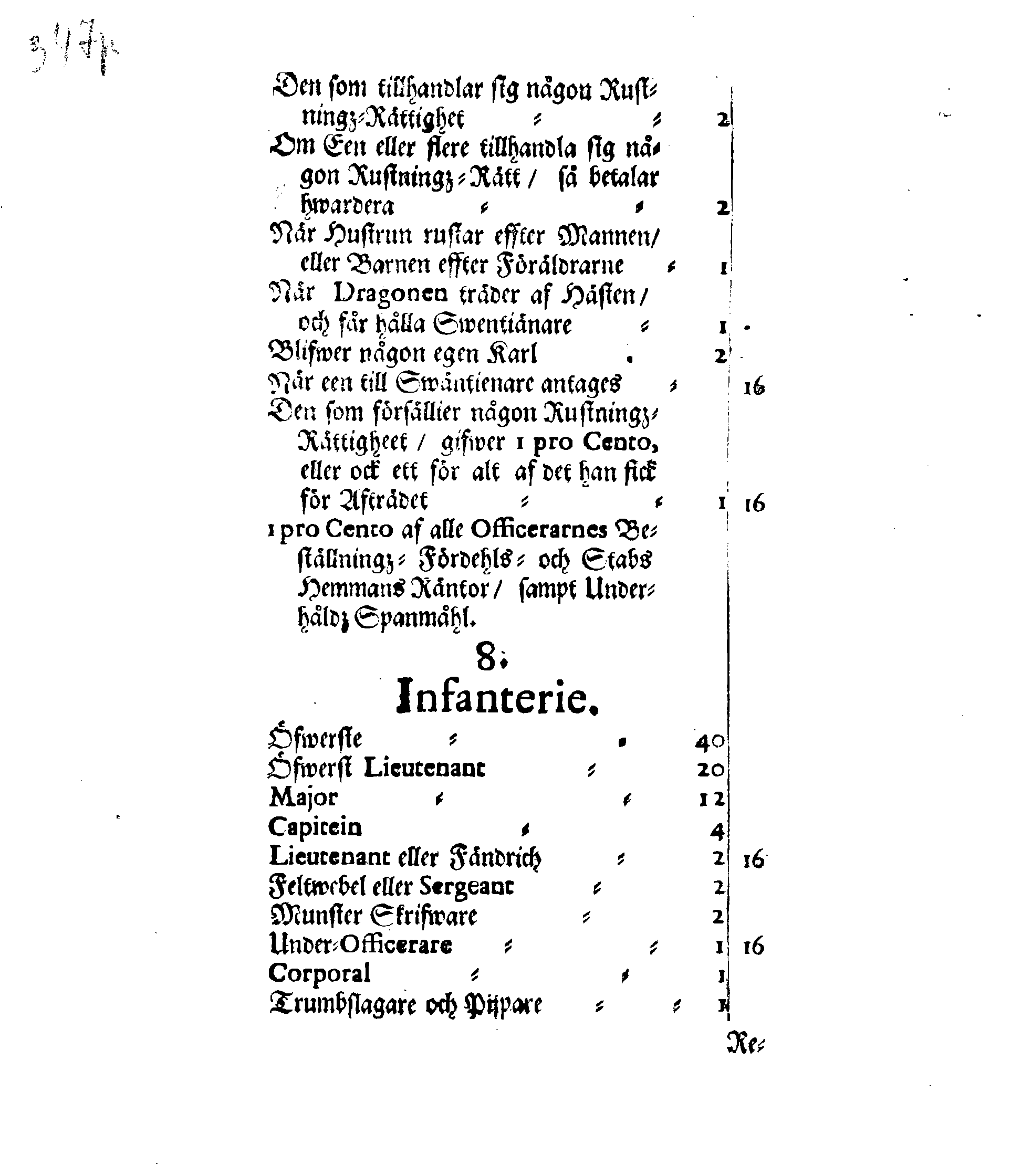 Kongl. May:tz Förnyade Ordning och Påbud Om Wadstena Krigzmans-Huus Inkomster