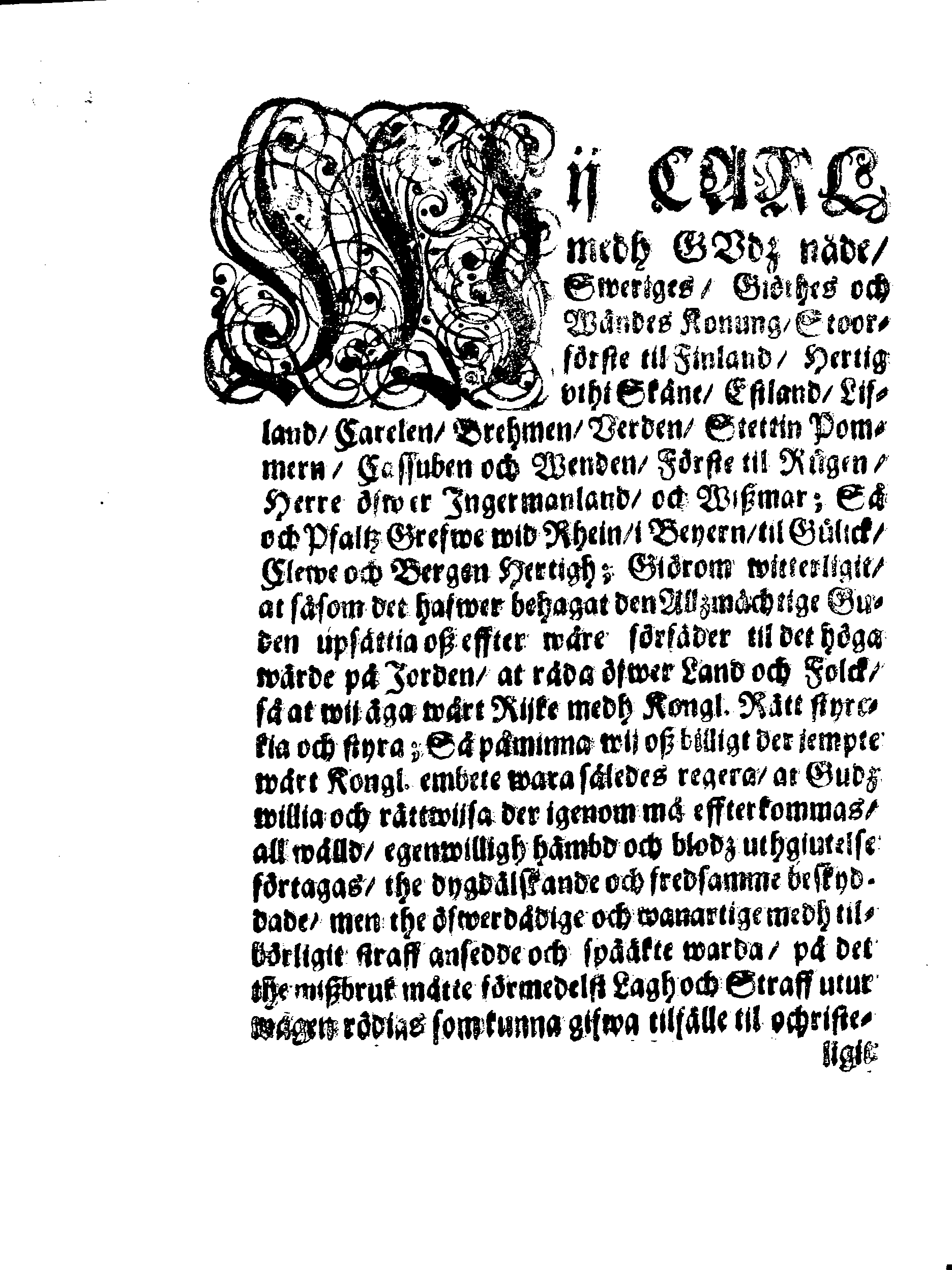 Kongl. May:tz Stränge och Alfwarlige Förbudh Angående Dueller och Slagzmål, Sampt och Förordningh öfwer den Reparation och förnöyelse som den Beskymfade hafwer at undså