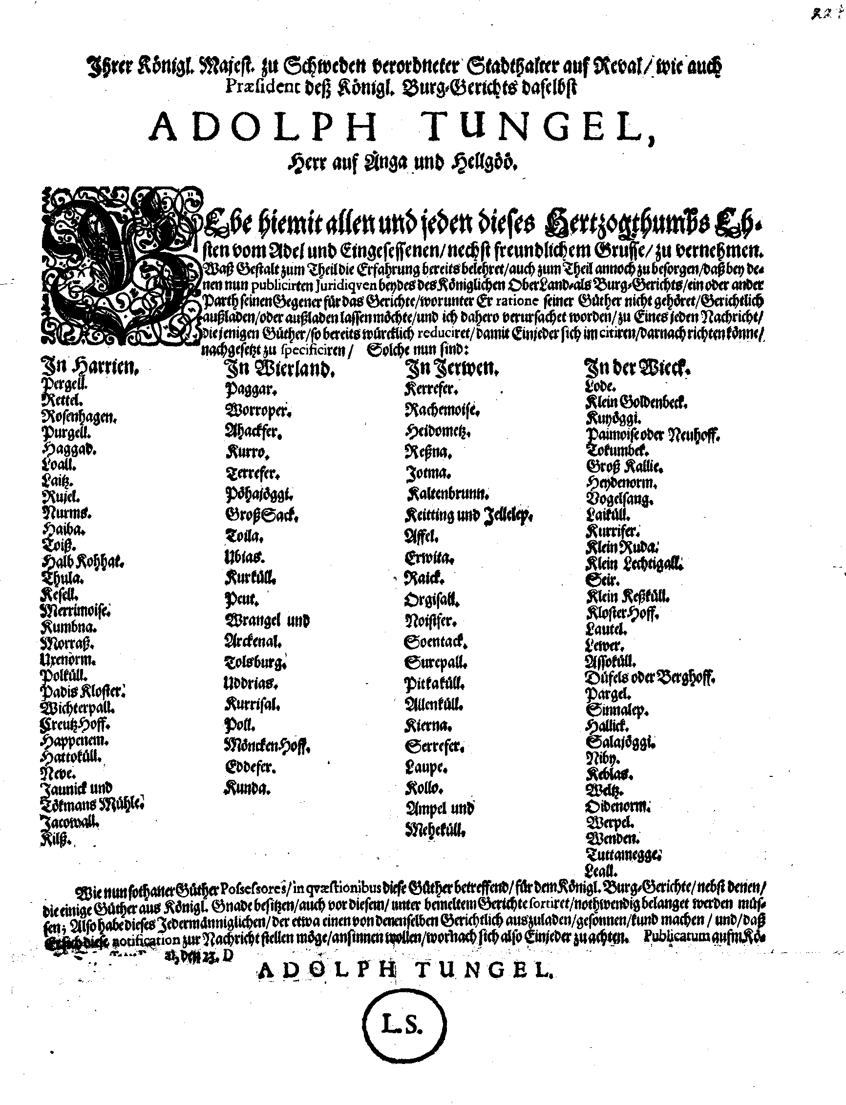 [Adolf Tungeli korraldus]