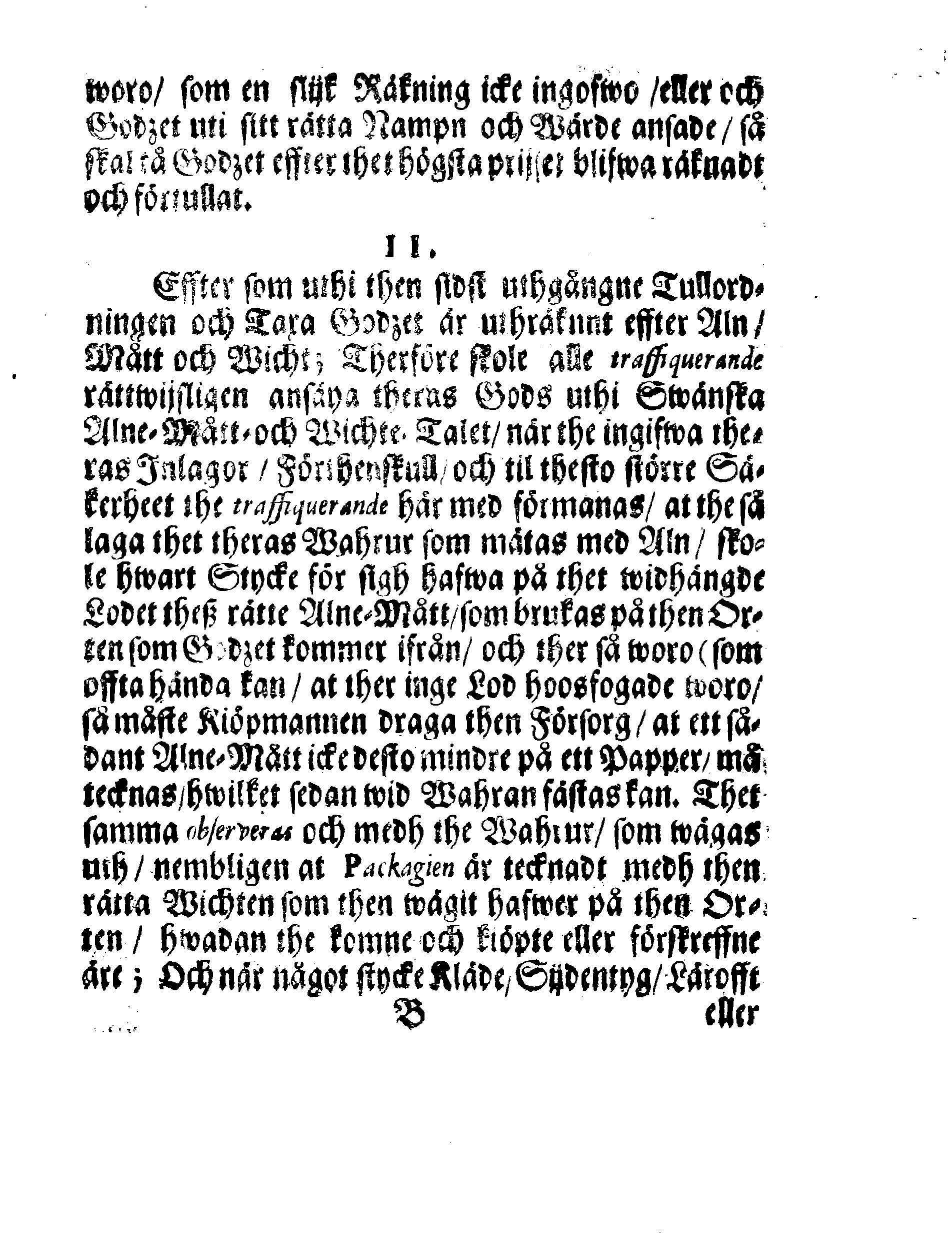 Kongl. May:tz ORDNING, Hwar effter Kiöpmän och Skieppare som på Swerige och Frinnland handla sigh uthi In- och Uthseglande rätta skole