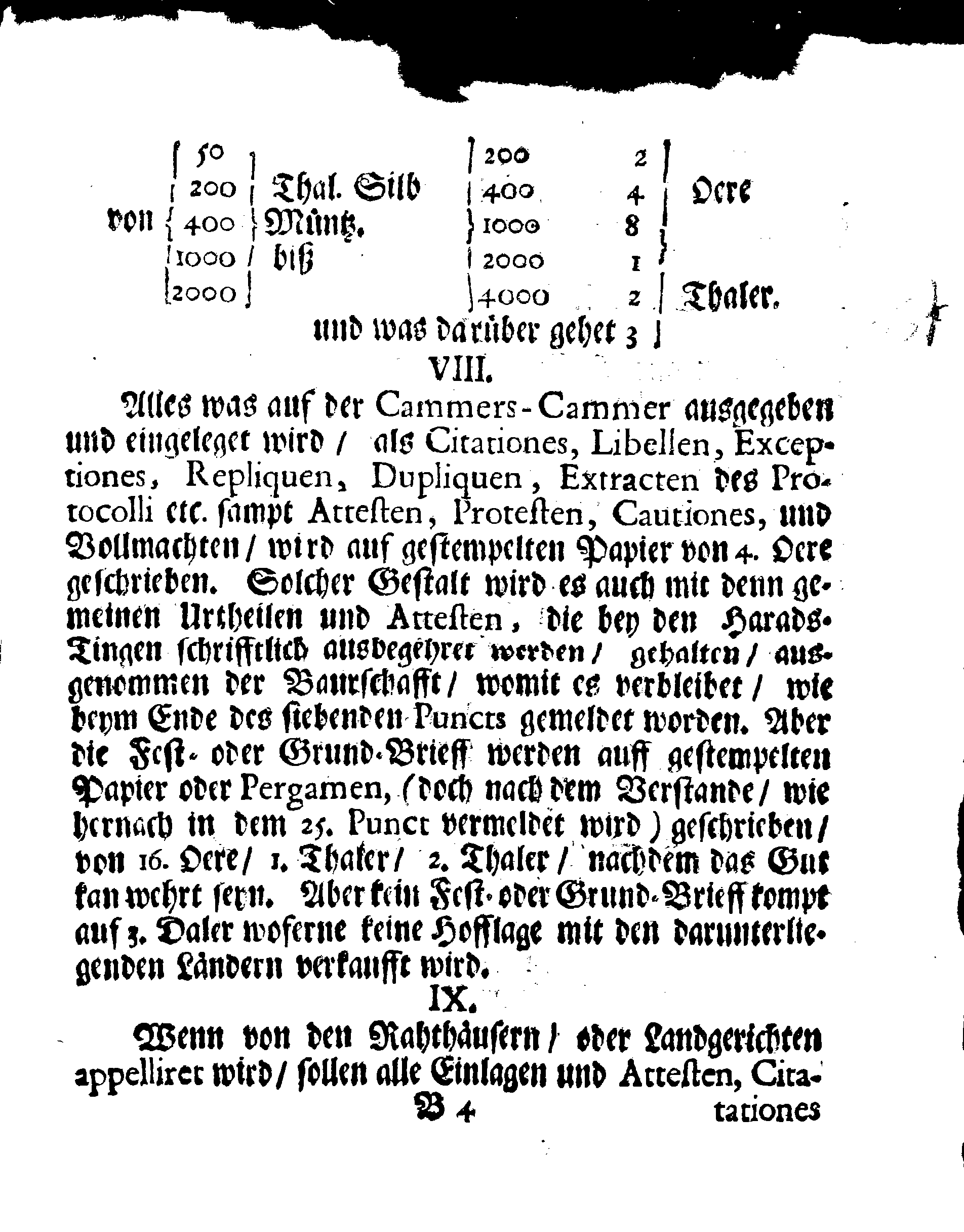 Ihrer Königl. May.tt Stadga und Verordnung, Angehend CHARTAM SIGILLATAM oder Gestempelt Papier