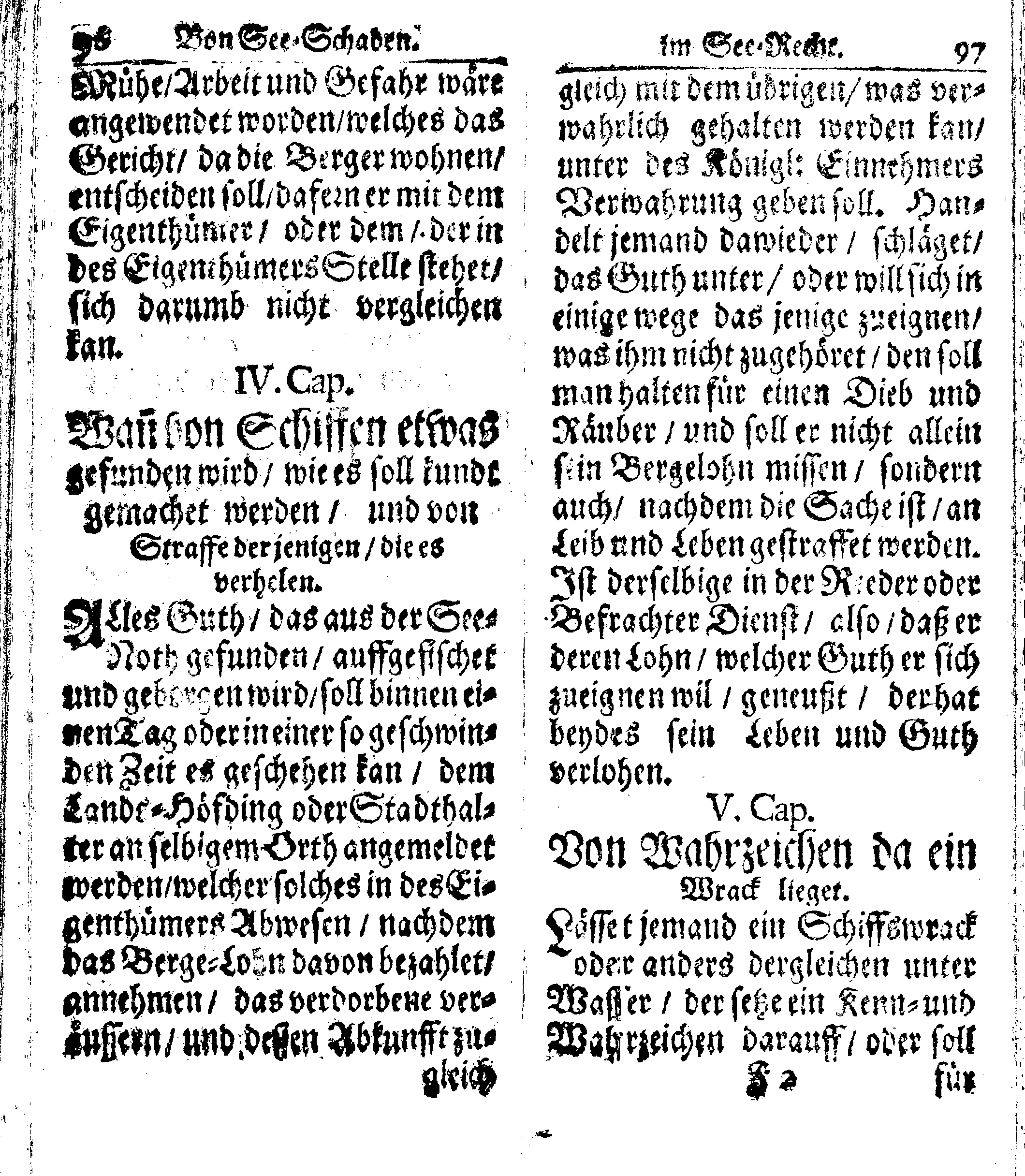 Der reiche Schweden See-Recht Welches von dem Großmächtigsten Könige und Herrn, Hn. CARL dem Eilfften, Der Schwedn, Gothen und Wenden Könige, [etc.] [etc.] [etc.] Im Jahr nach Christi Gebuhrt, 1667. ist verordnet worden. In Teutscher Sprache Ao.1670. in Wißmar gedruckt. Nunmehro aber auffs neue mit Fleiß übersehen, und verbessert, Auch mit vielen nach der Zeit ausgegangenen Königl. Schwedischen Verordnungen, denn Kauff-Leuten, Schiffern, Reedern, bey der See-Fahrt, zur Nachricht, vermehret, Und nach vieler Verlangen in kleinerem Format neu auffgelegt worden
