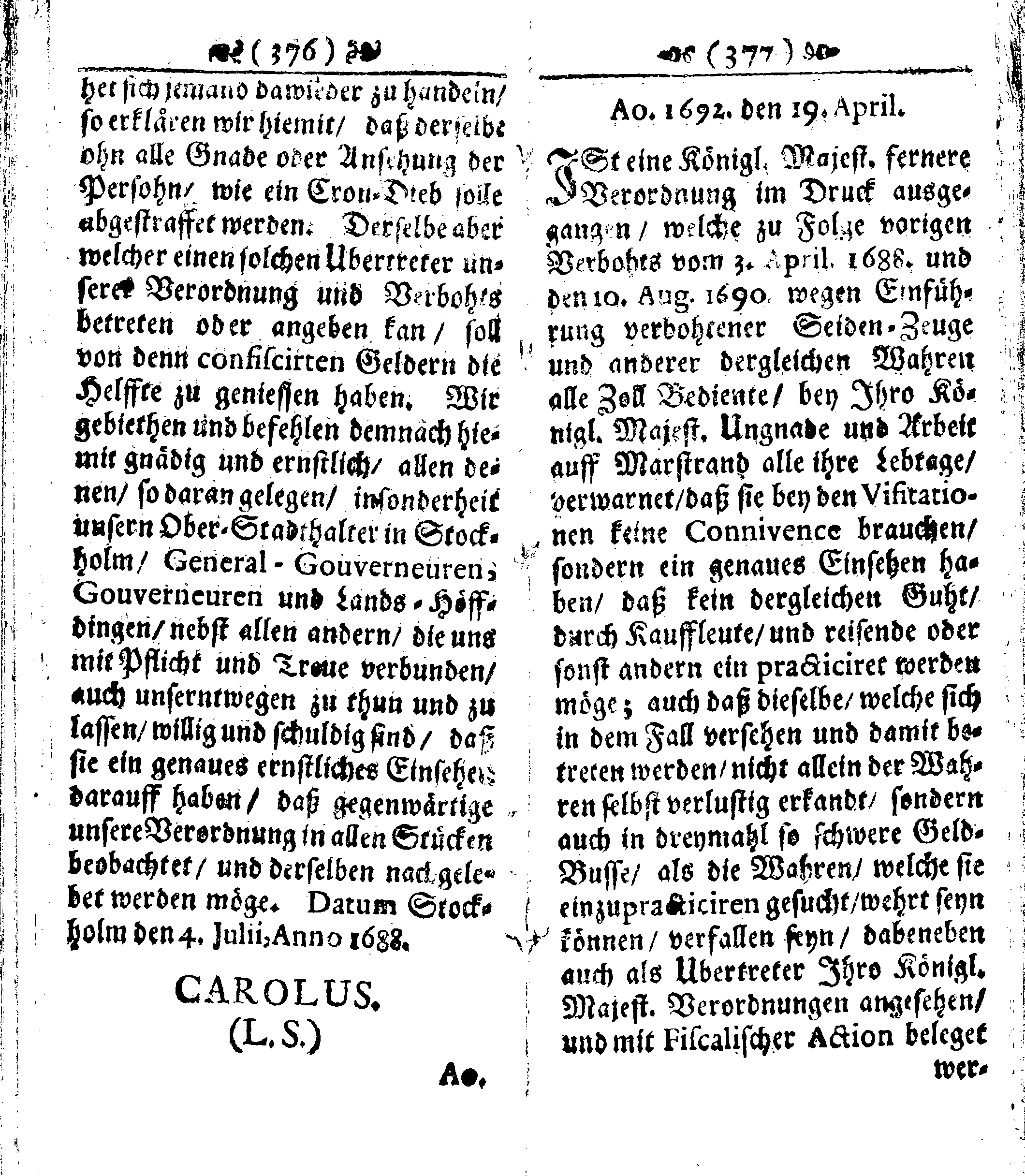 Der reiche Schweden See-Recht Welches von dem Großmächtigsten Könige und Herrn, Hn. CARL dem Eilfften, Der Schwedn, Gothen und Wenden Könige, [etc.] [etc.] [etc.] Im Jahr nach Christi Gebuhrt, 1667. ist verordnet worden. In Teutscher Sprache Ao.1670. in Wißmar gedruckt. Nunmehro aber auffs neue mit Fleiß übersehen, und verbessert, Auch mit vielen nach der Zeit ausgegangenen Königl. Schwedischen Verordnungen, denn Kauff-Leuten, Schiffern, Reedern, bey der See-Fahrt, zur Nachricht, vermehret, Und nach vieler Verlangen in kleinerem Format neu auffgelegt worden