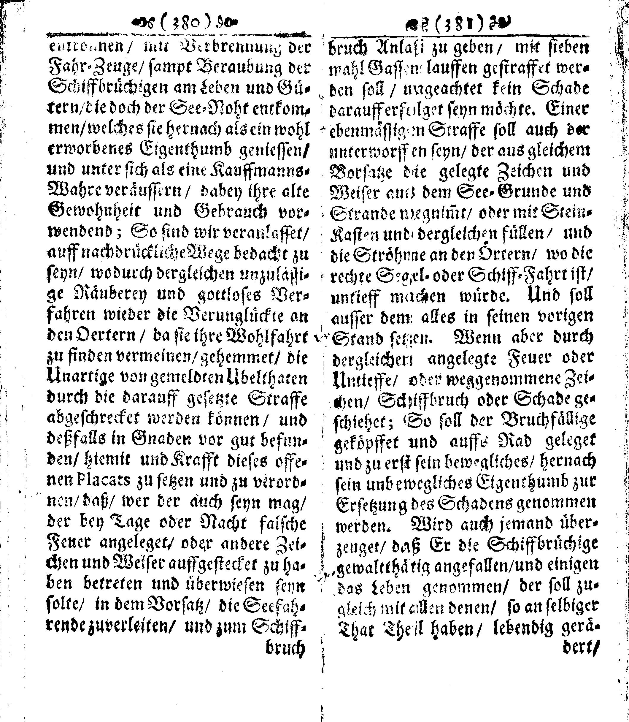 Der reiche Schweden See-Recht Welches von dem Großmächtigsten Könige und Herrn, Hn. CARL dem Eilfften, Der Schwedn, Gothen und Wenden Könige, [etc.] [etc.] [etc.] Im Jahr nach Christi Gebuhrt, 1667. ist verordnet worden. In Teutscher Sprache Ao.1670. in Wißmar gedruckt. Nunmehro aber auffs neue mit Fleiß übersehen, und verbessert, Auch mit vielen nach der Zeit ausgegangenen Königl. Schwedischen Verordnungen, denn Kauff-Leuten, Schiffern, Reedern, bey der See-Fahrt, zur Nachricht, vermehret, Und nach vieler Verlangen in kleinerem Format neu auffgelegt worden